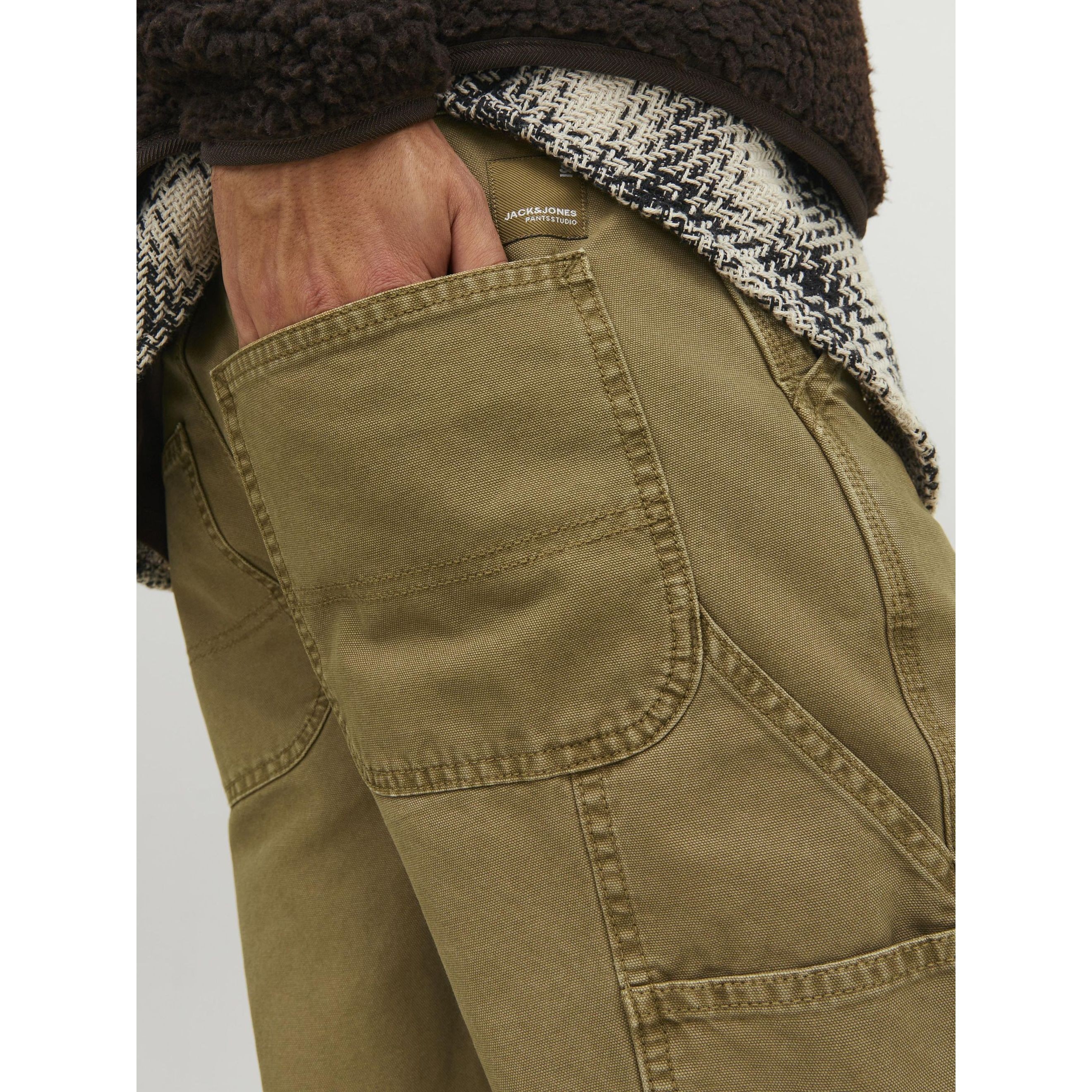 JACK & JONES Kelnės vyrams, Ruda, Kelnės 4