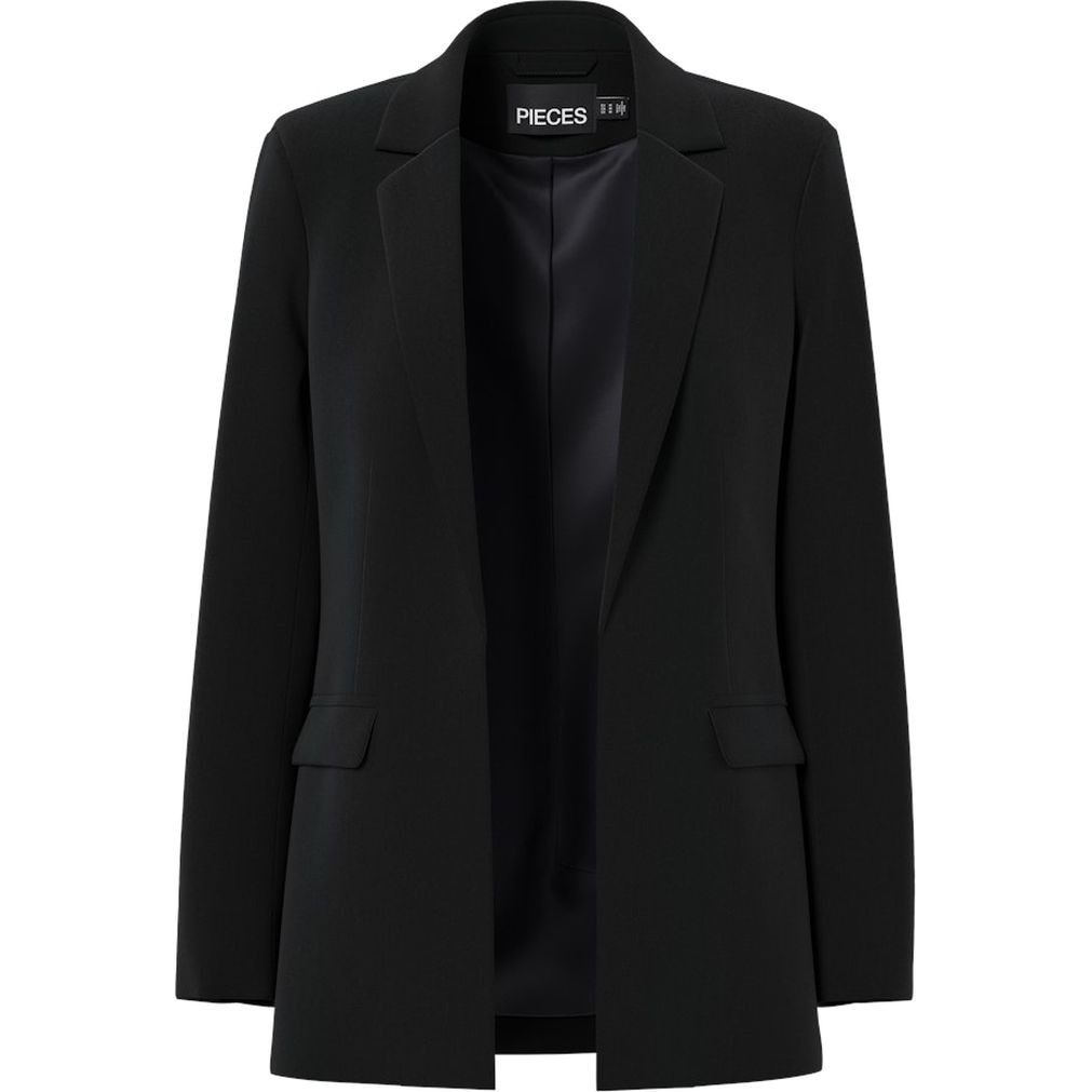 PIECES Švarkas moterims, Juoda, PCBOSSY LS LOOSE BLA 1