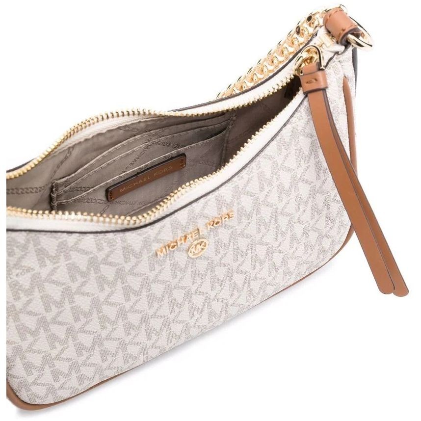 MICHAEL KORS Rankinė per petį moterims, Balta, SM chain pouchette 4