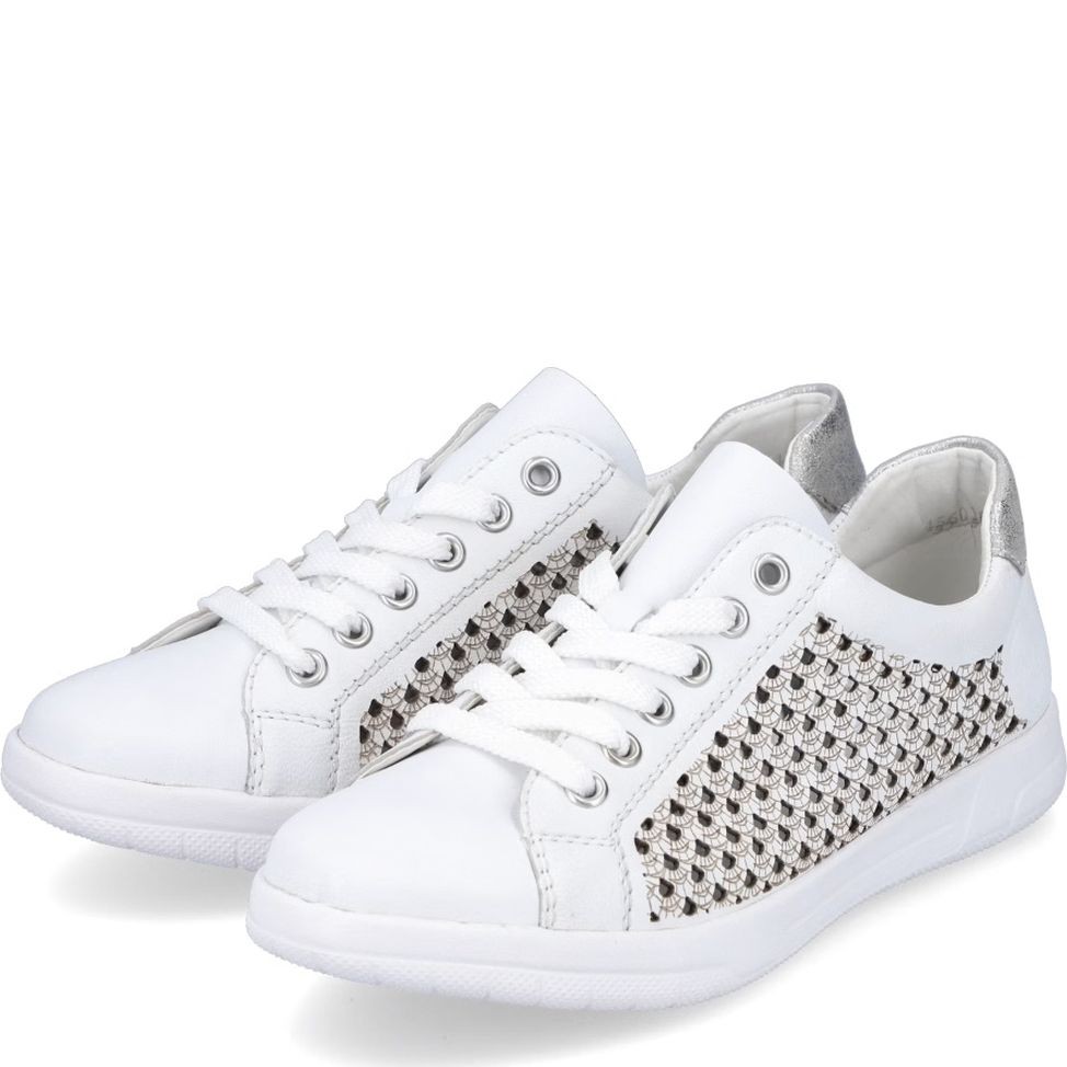 RIEKER Laisvalaikio bateliai moterims, Balta, Laisvalaikio bateliai 3