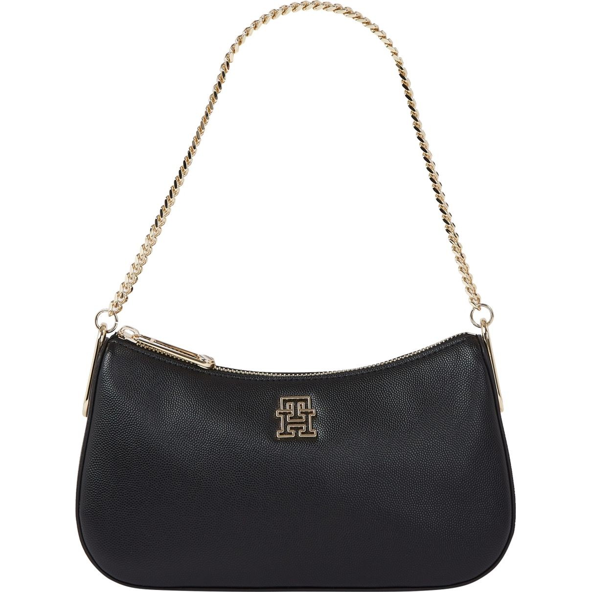 TOMMY HILFIGER Rankinė per petį moterims, Juoda, Timeless shoulder bag chain 1