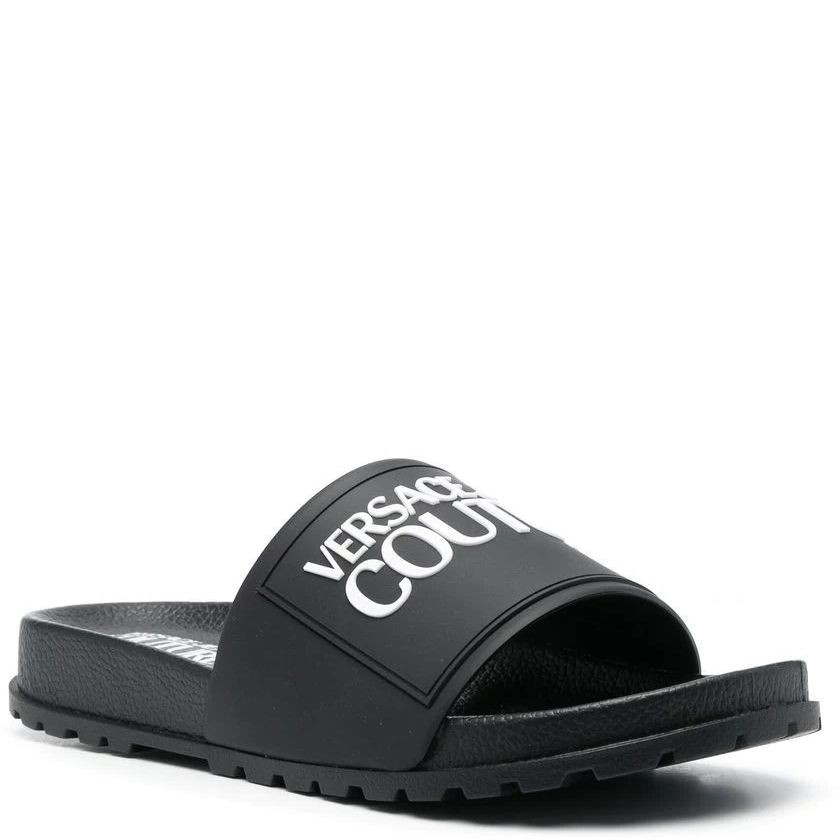 VERSACE JEANS CUTURE Šlepetės moterims, Juoda, Fondo shelly slippers 1