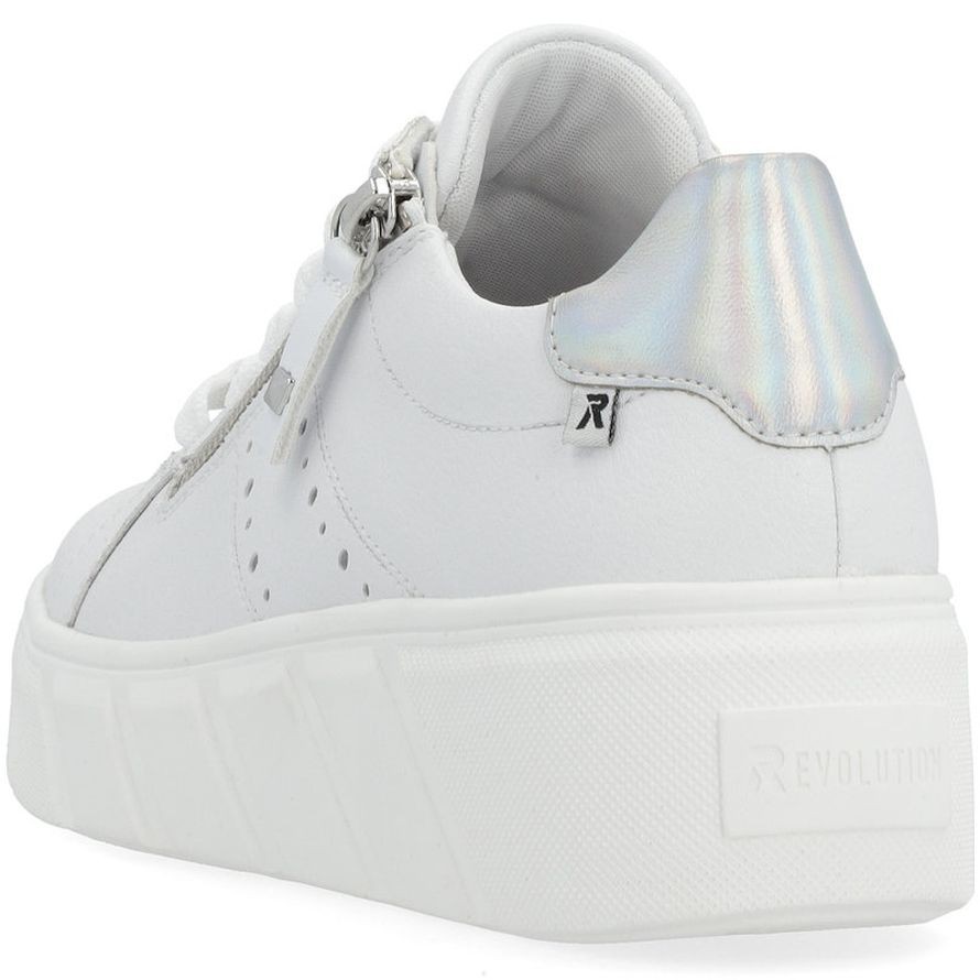 RIEKER Laisvalaikio bateliai moterims, Balta, LEISURE 5