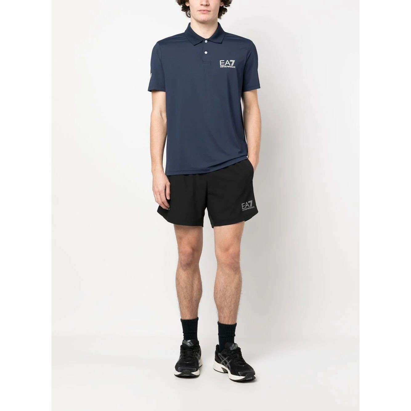 EA7 Polo marškiniai trumpos rank. vyrams, Mėlyna, Polo shirt 3