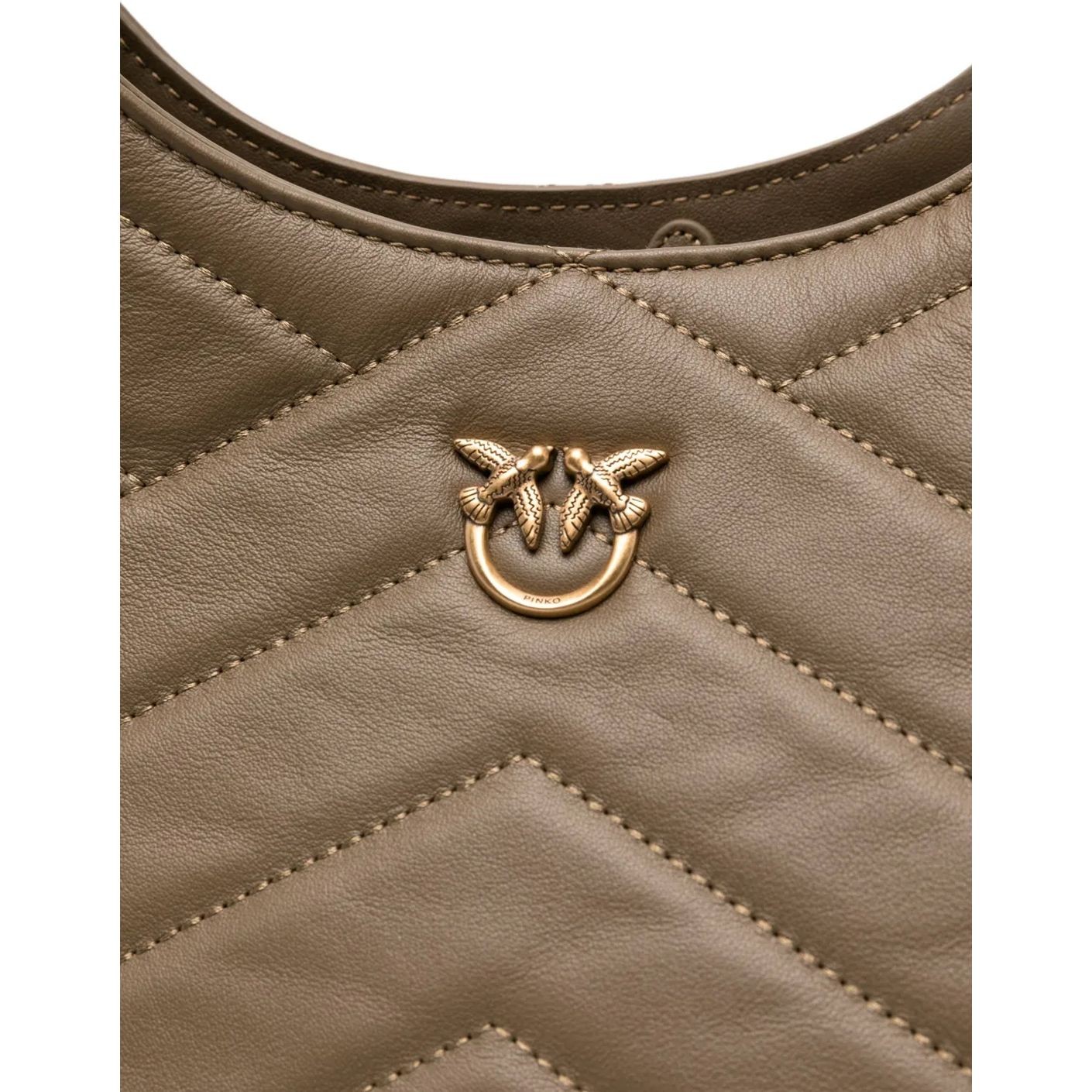 PINKO Pirkinių krepšys moterims, Ruda, Tote bag 3