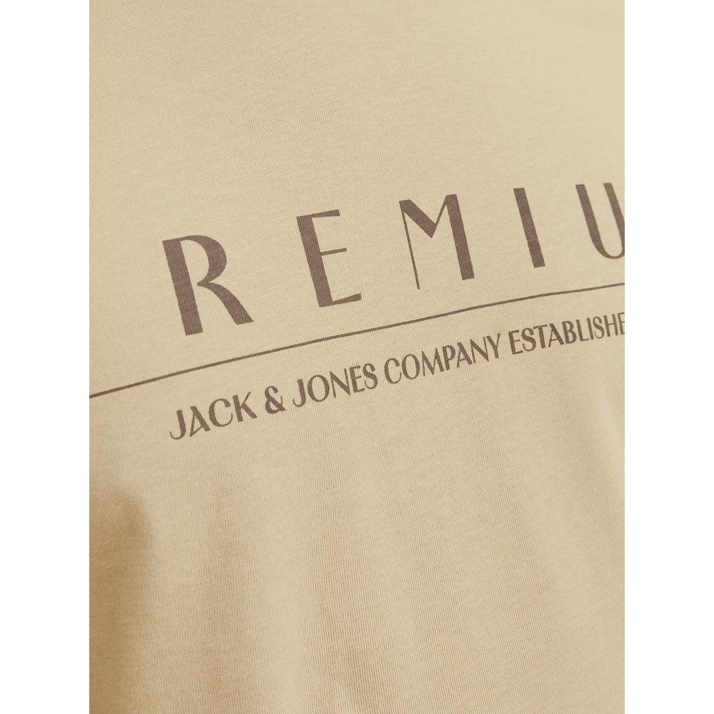 JACK & JONES Marškinėliai vyrams, Smėlio, JPRSTAR TEE SS CREW 6
