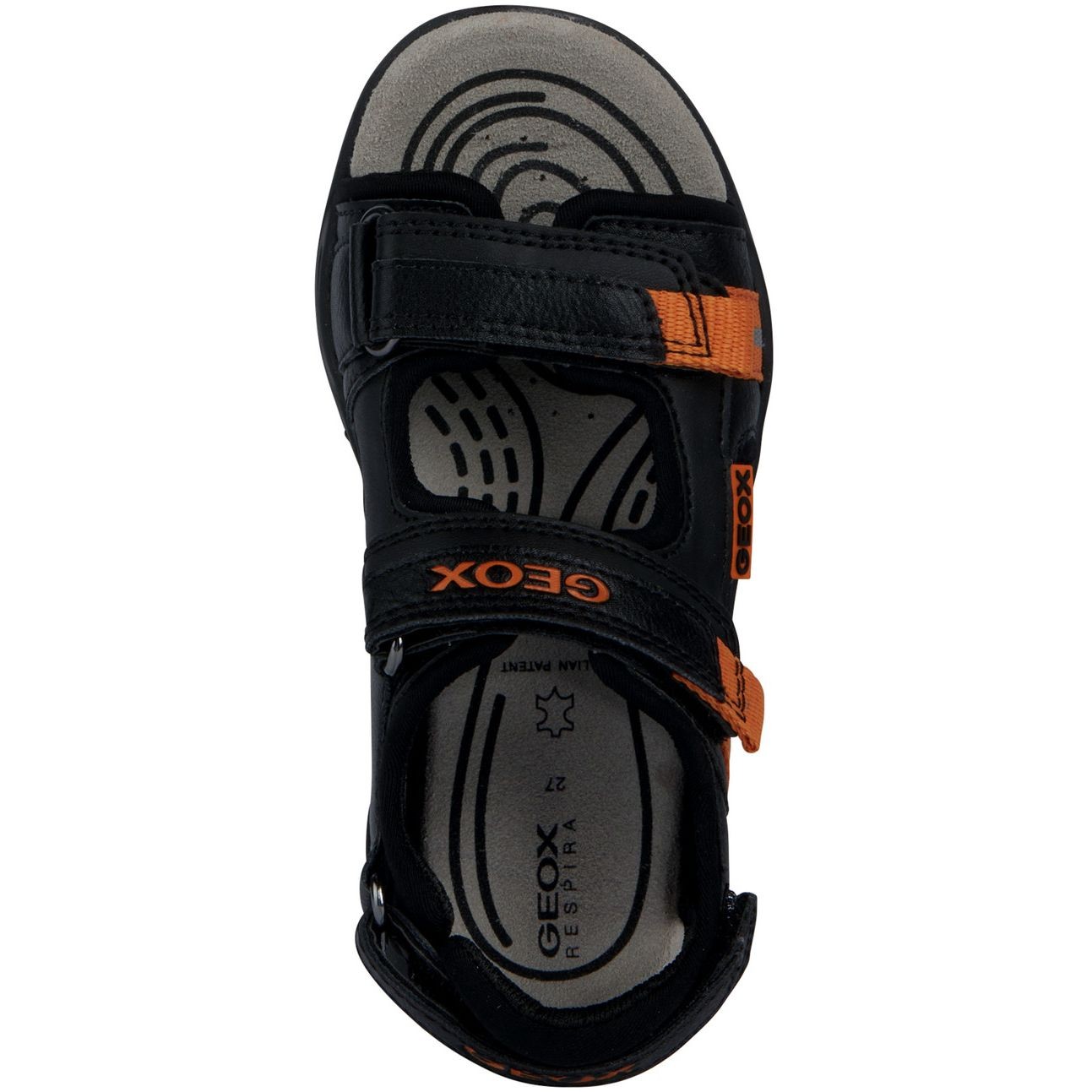 GEOX Basutės berniukams, Juoda, BOREALIS SANDALS 5