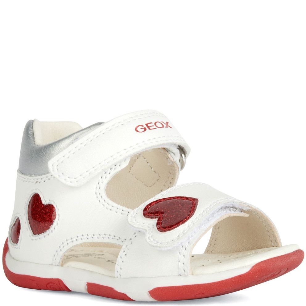 GEOX Basutės mergaitėms, Balta, SANDALS TAPUZ 1