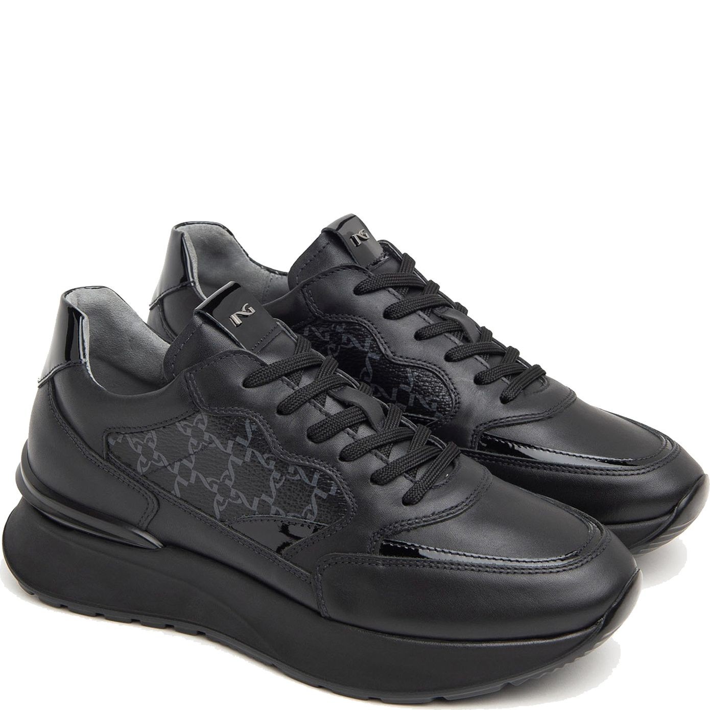 NEROGIARDINI Laisvalaikio bateliai moterims, Juoda, Guanto leisure 1