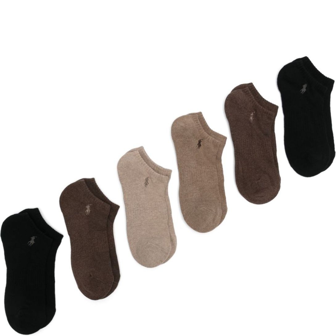 POLO RALPH LAUREN Kojinės vyrams, Ruda, Prfrmnc ctnl ped 6 pack 1