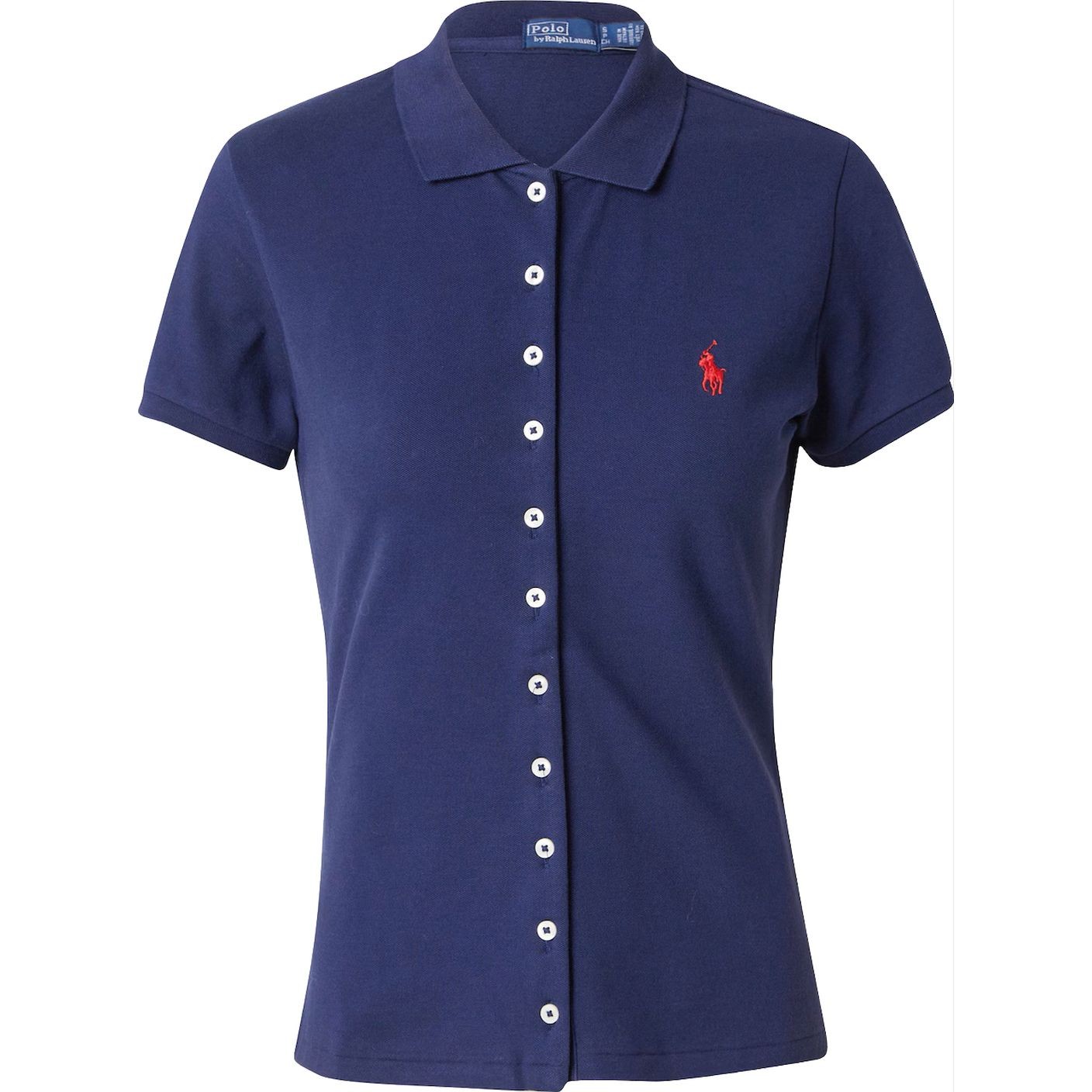 POLO RALPH LAUREN Polo marškiniai trumpos rank. moterims, Mėlyna, Short sleeve polo shirt