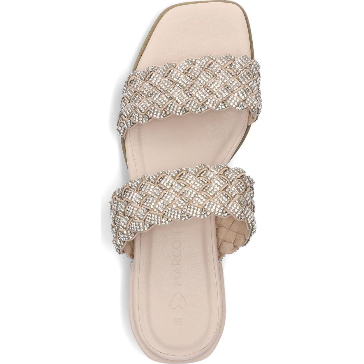 MARCO TOZZI Šlepetės moterims, Smėlio, SLIPPERS 3