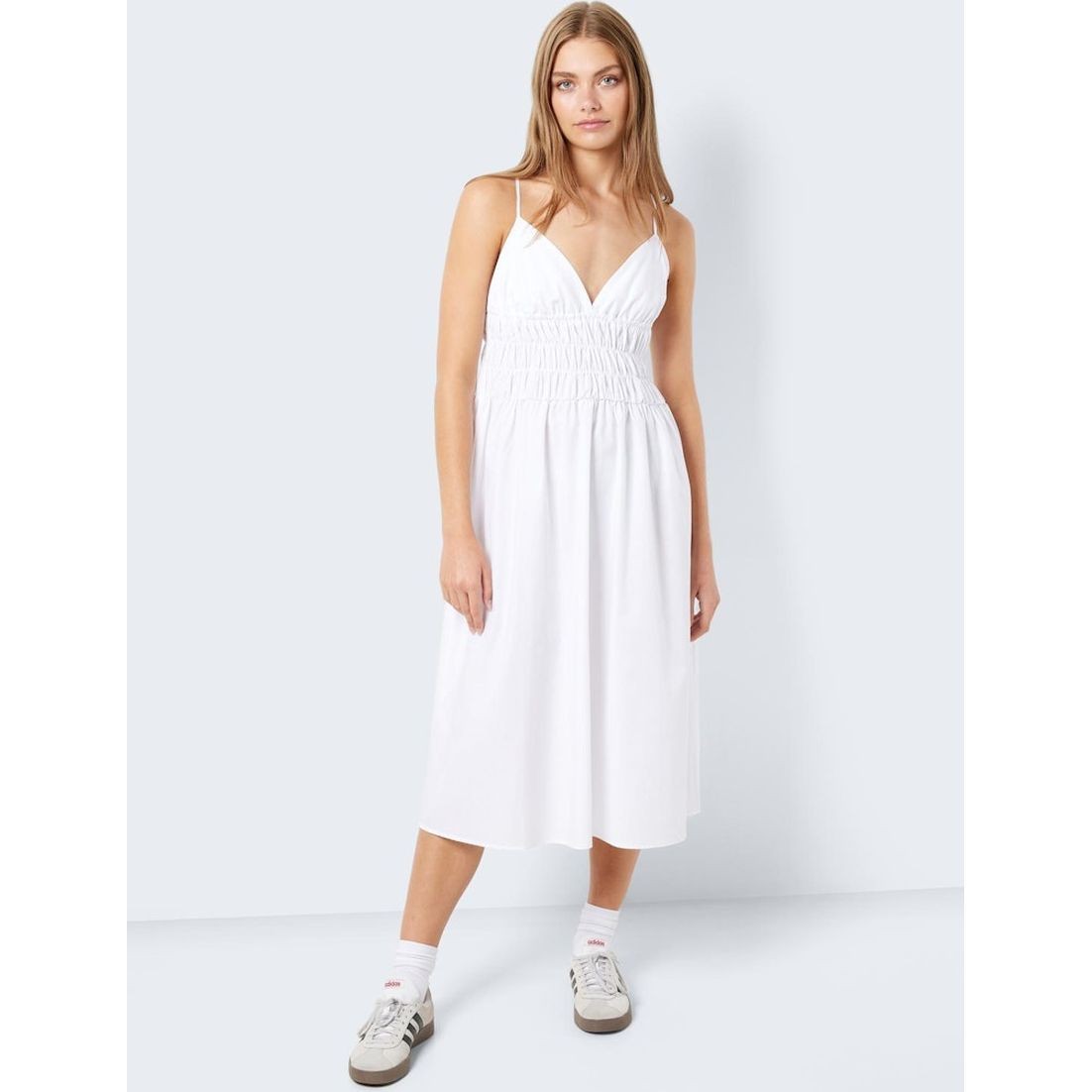 NOISY MAY Midi suknelė moterims, Balta, Nmingrid midi dress 7