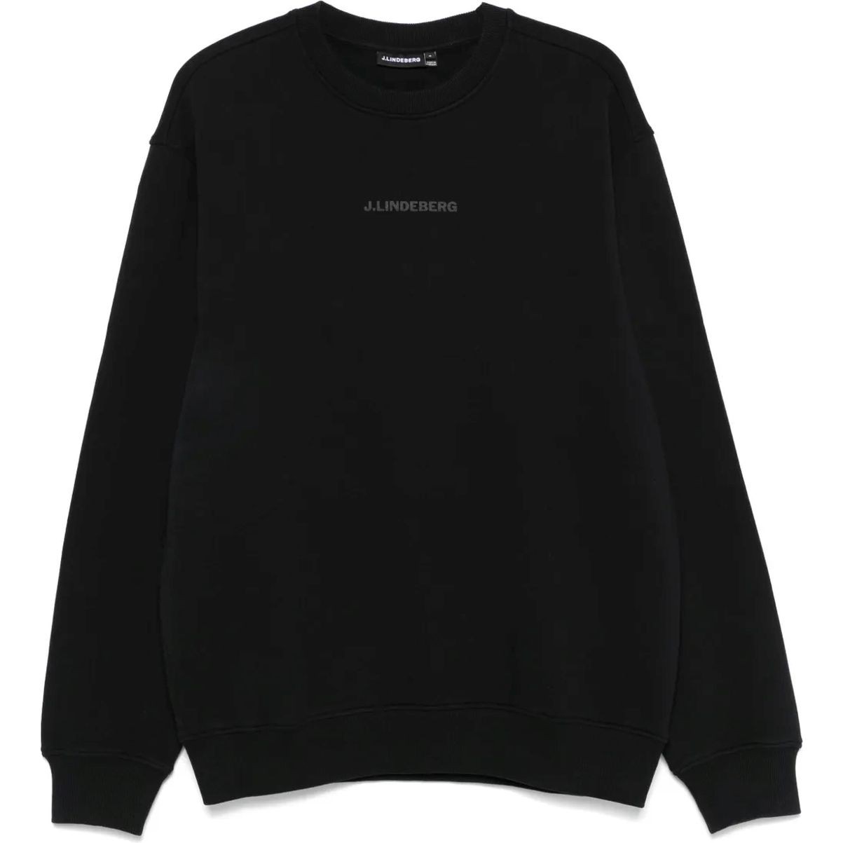 J.LINDEBERG Megztinis vyrams, Juoda, Callan crew neck