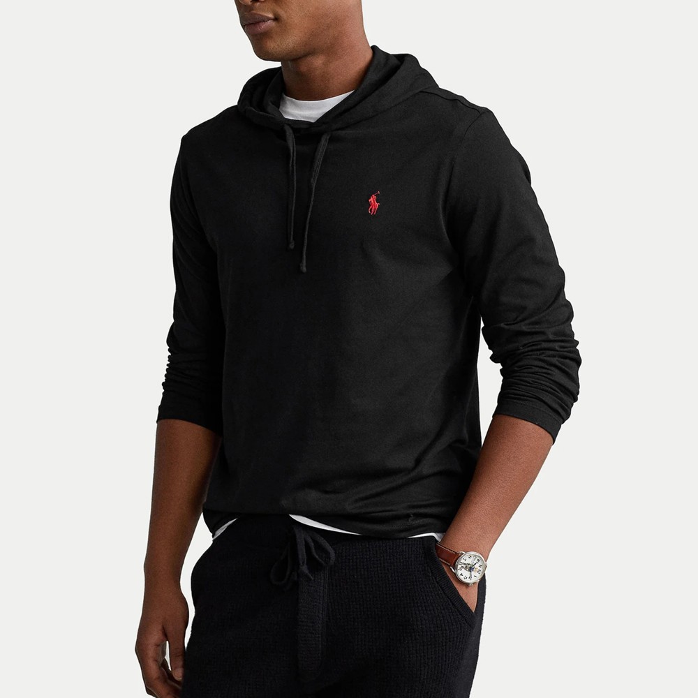 POLO RALPH LAUREN Marškinėliai trump. rankovėmis vyrams, Juoda, Long sleeve-t-shirt 2