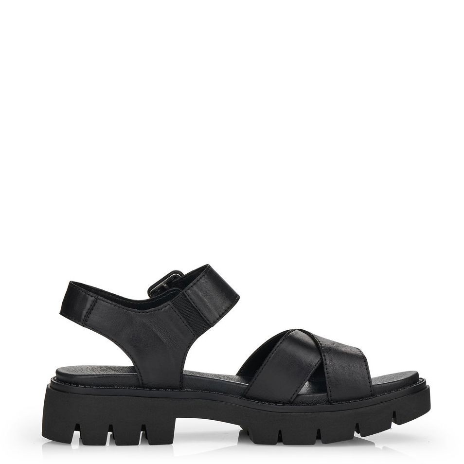 REMONTE Basutės moterims, Juoda, SANDALS 3