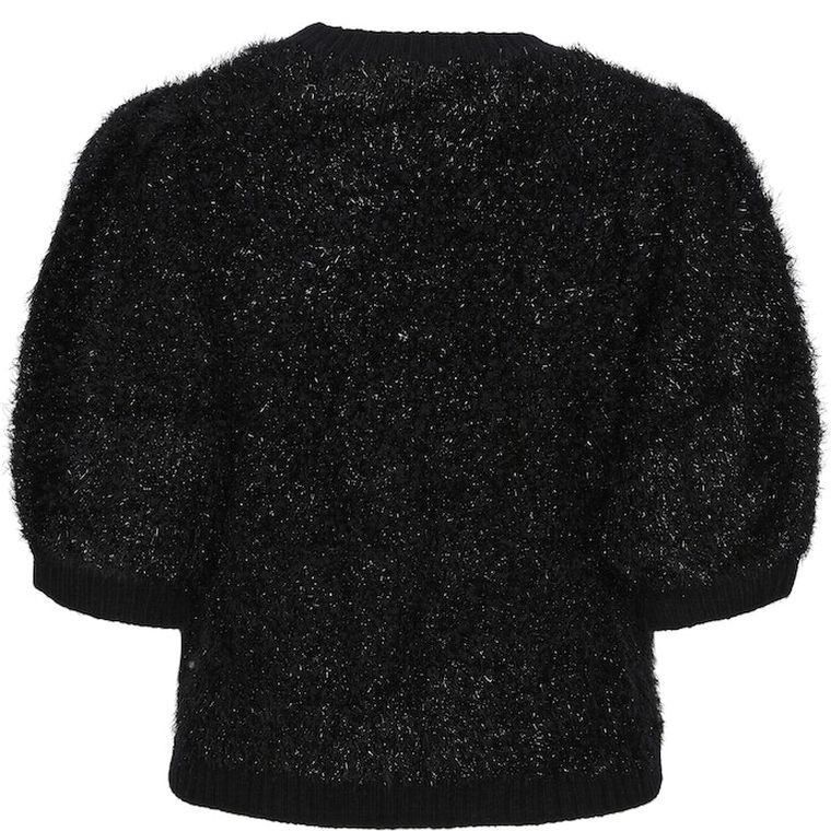 PIECES Megzta palaidinė moterims, Juoda, Fee o-neck knit 2