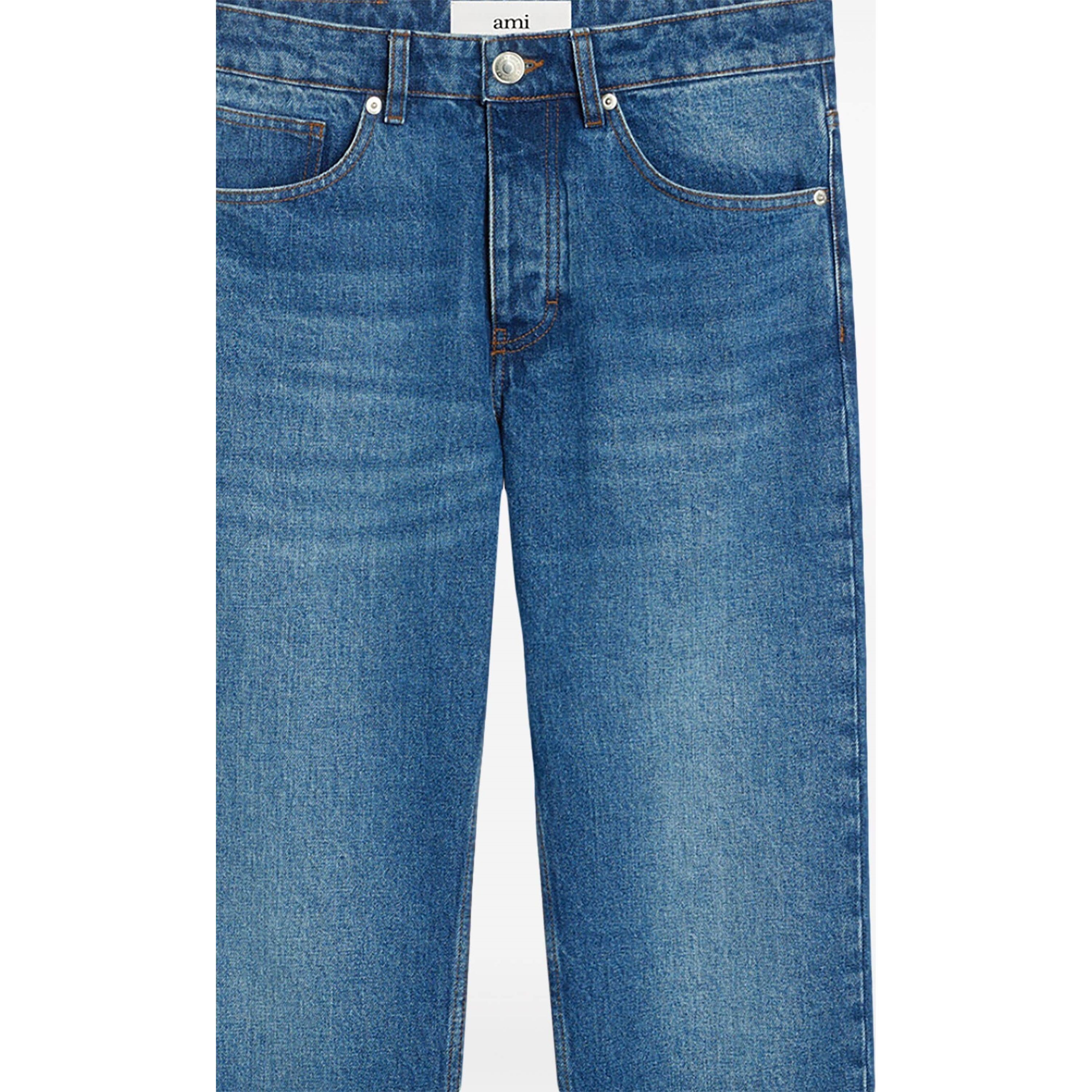 AMI PARIS Tiesūs džinsai vyrams, Mėlyna, Straight-leg jeans 2