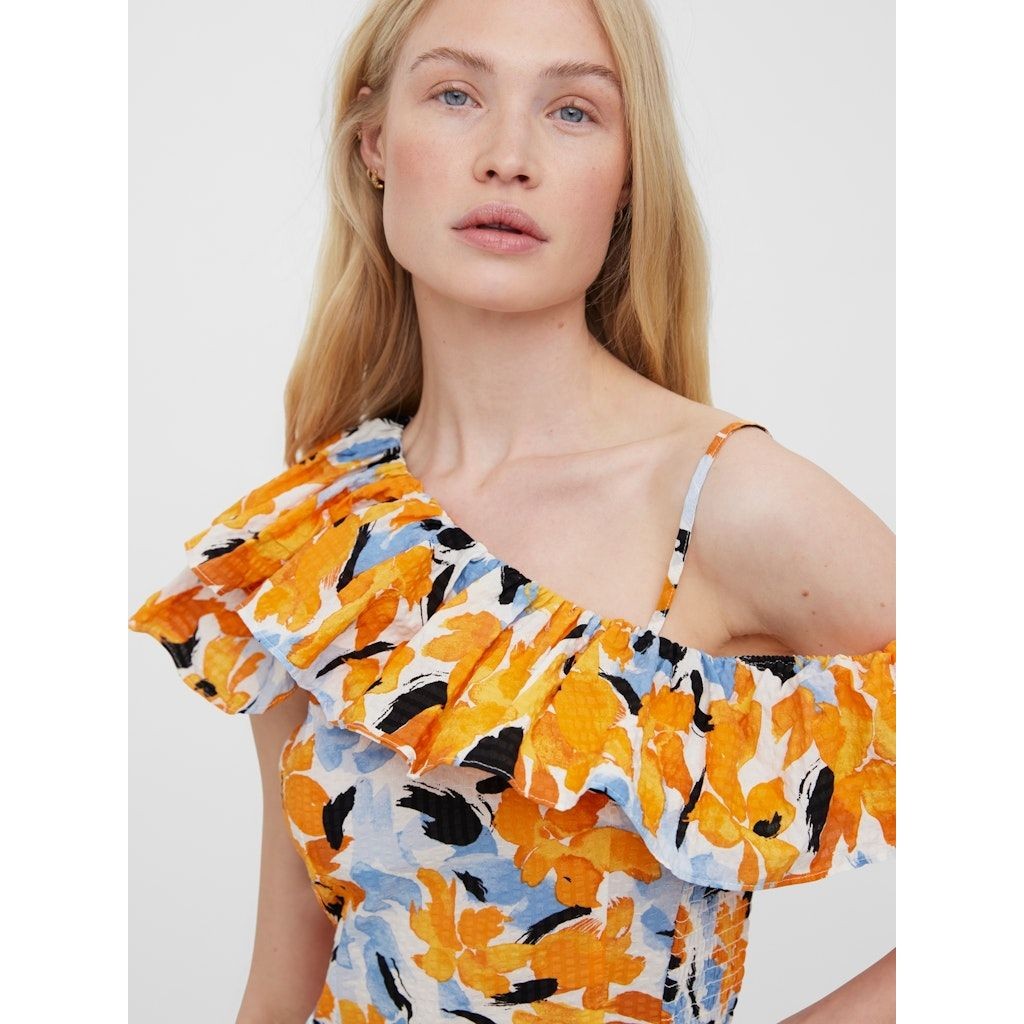 VERO MODA Mini suknelė moterims, Balta, VMNALA O/S SHORT DRES 5