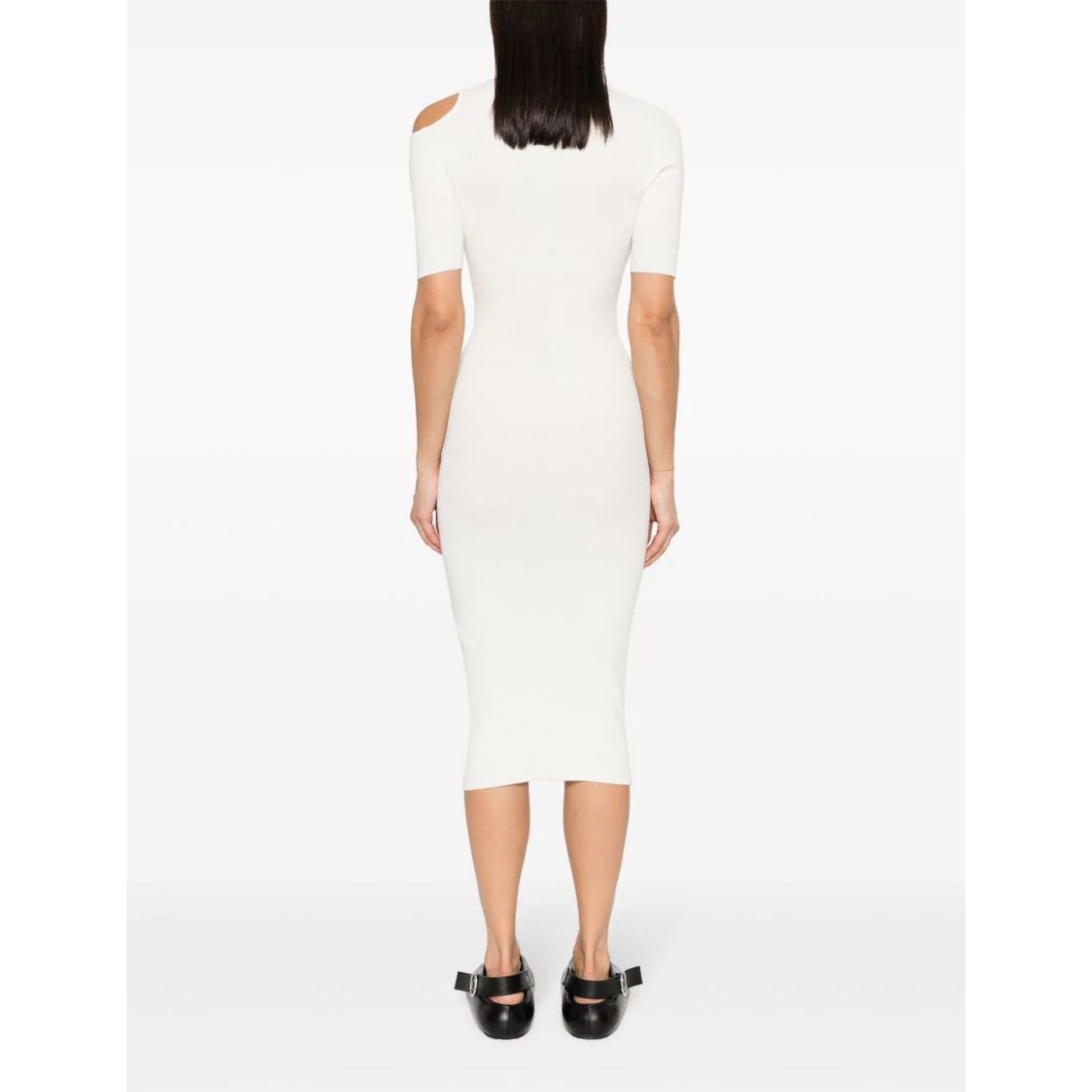 AERON Midi suknelė moterims, Kūno, Ribbed cut-out midi dress 3