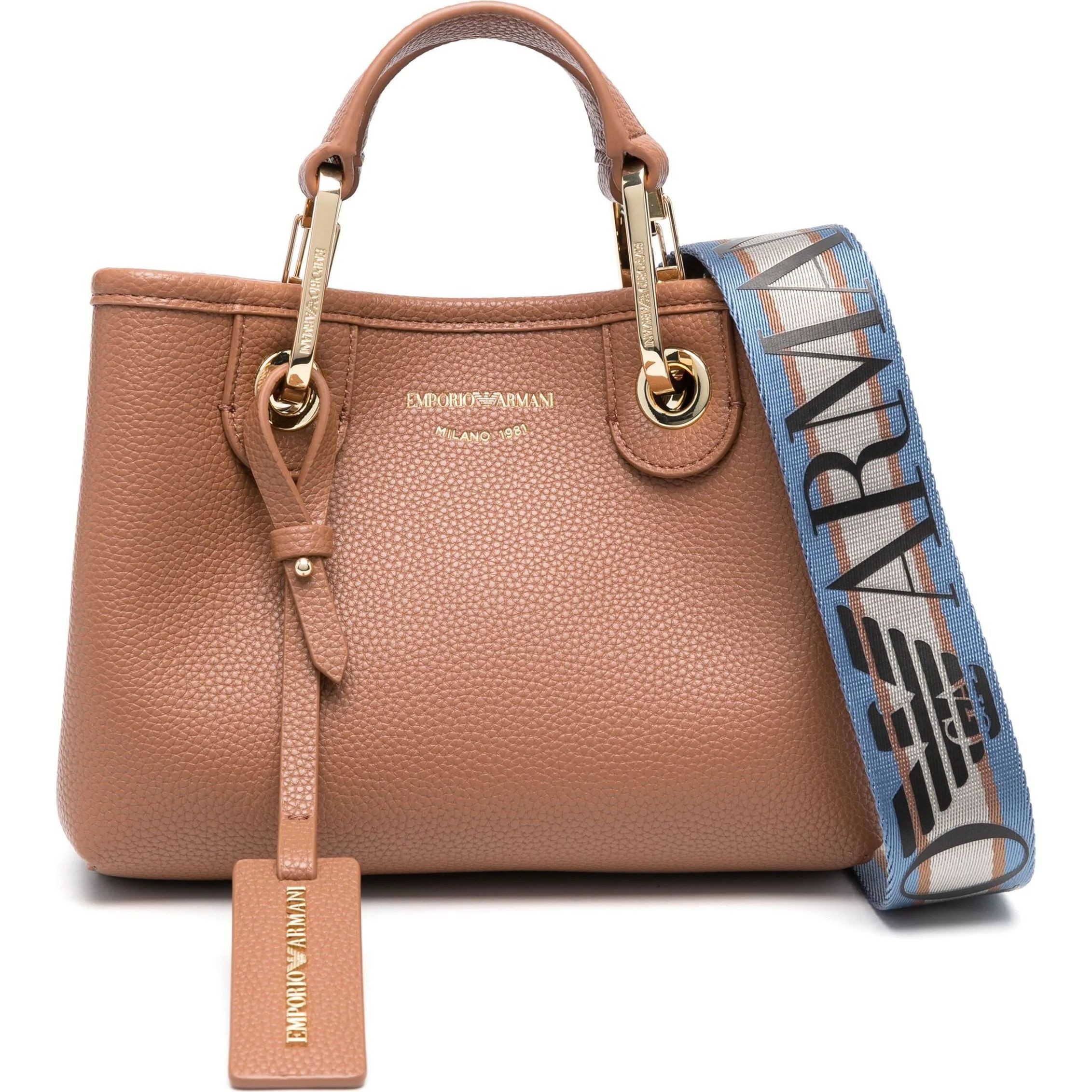 EMPORIO ARMANI Pirkinių krepšys moterims, Ruda, Shopping bag 1