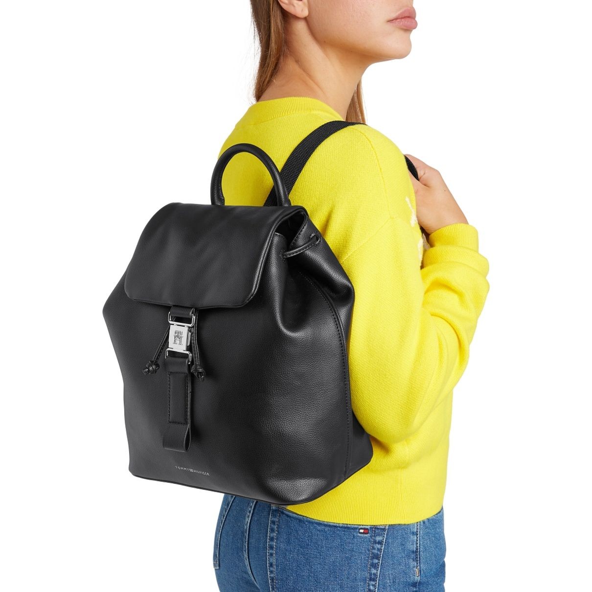 TOMMY HILFIGER Kuprinė moterims, Juoda, Contemporary backpack 5