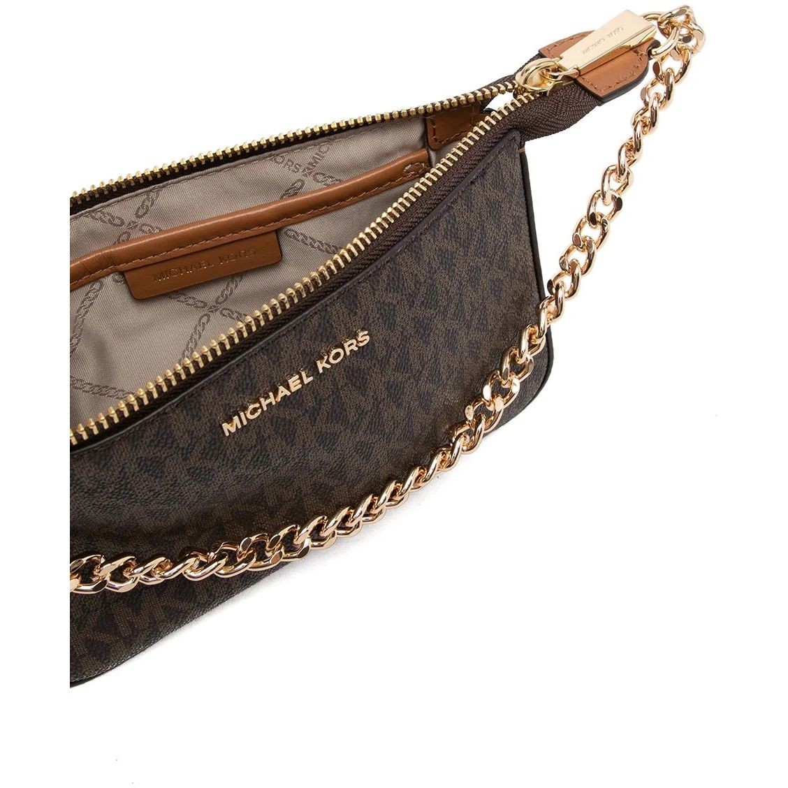 MICHAEL KORS Rankinė per petį moterims, Ruda, MD chain pouchette 4