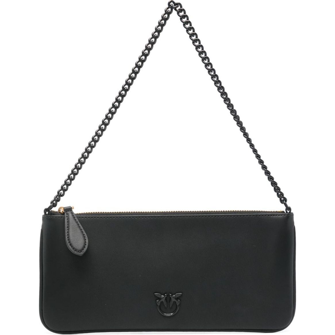 PINKO Rankinė per petį moterims, Juoda, Love birds-plaque shoulder bag 1