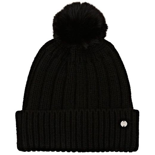 ESPRIT Kepurė moterims, Juoda, RCS_WoMixPomBea