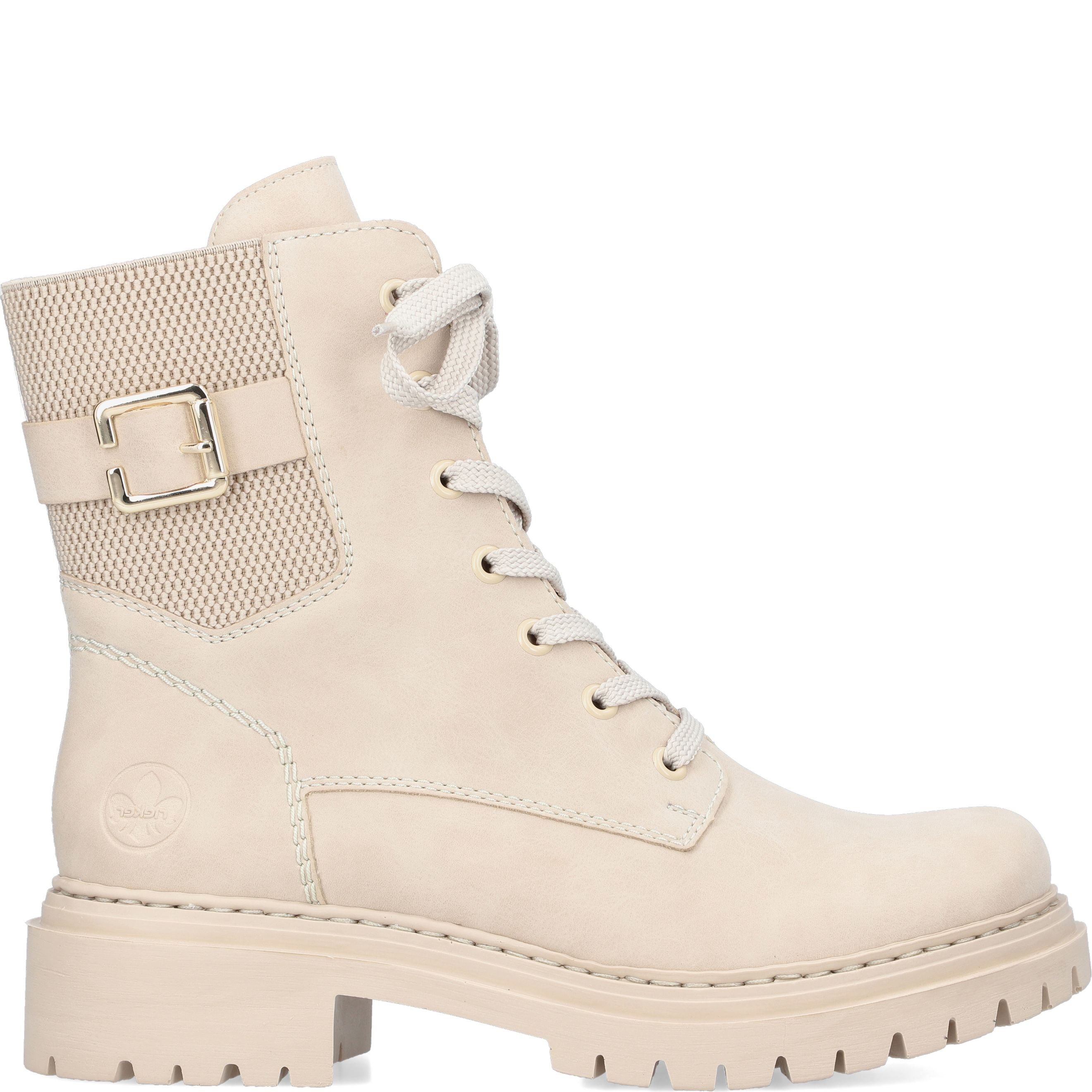 RIEKER Aulinukai moterims, Smėlio, BOOTIES 2