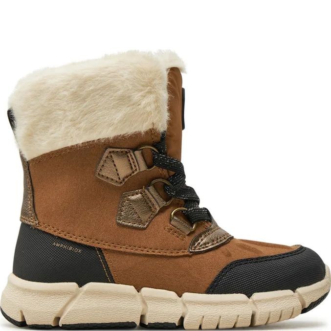 GEOX Aulinukai mergaitėms, Ruda, Flexyper booties 2