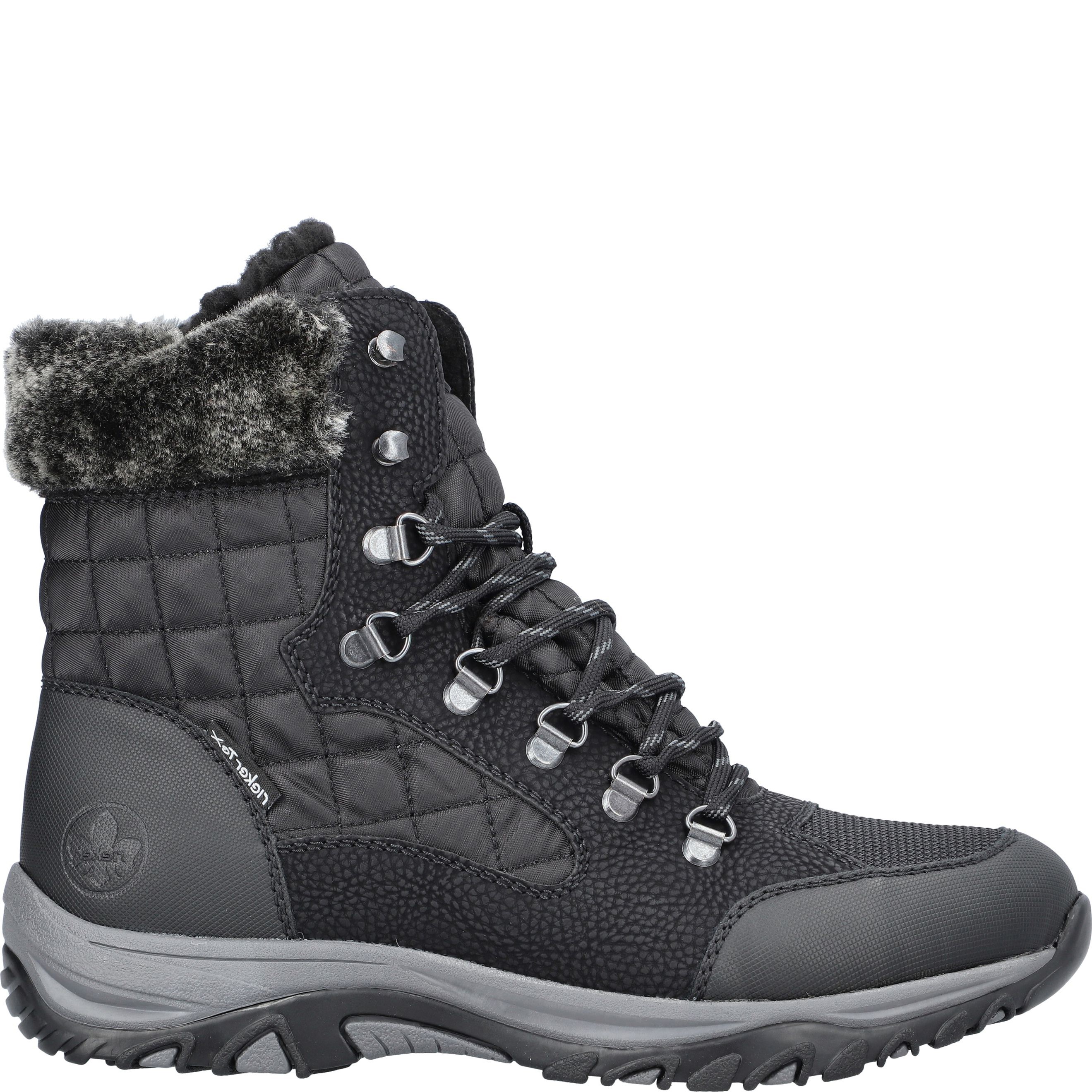 RIEKER Aulinukai moterims, Juoda, BOOTIES 5