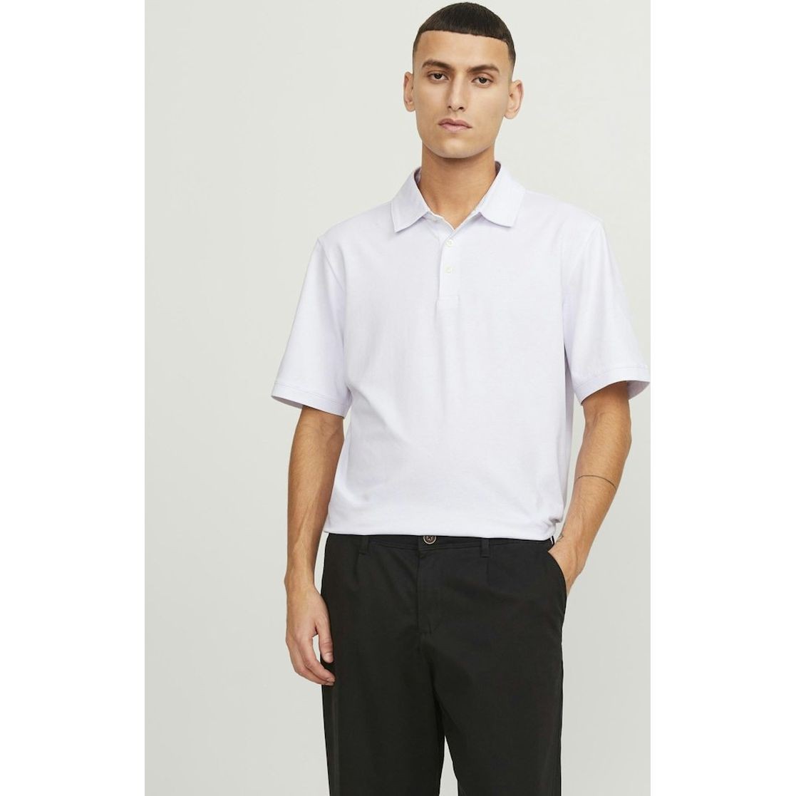 JACK & JONES Polo marškiniai ilgos rank. vyrams, Balta, Jprblaspencer polo long 2