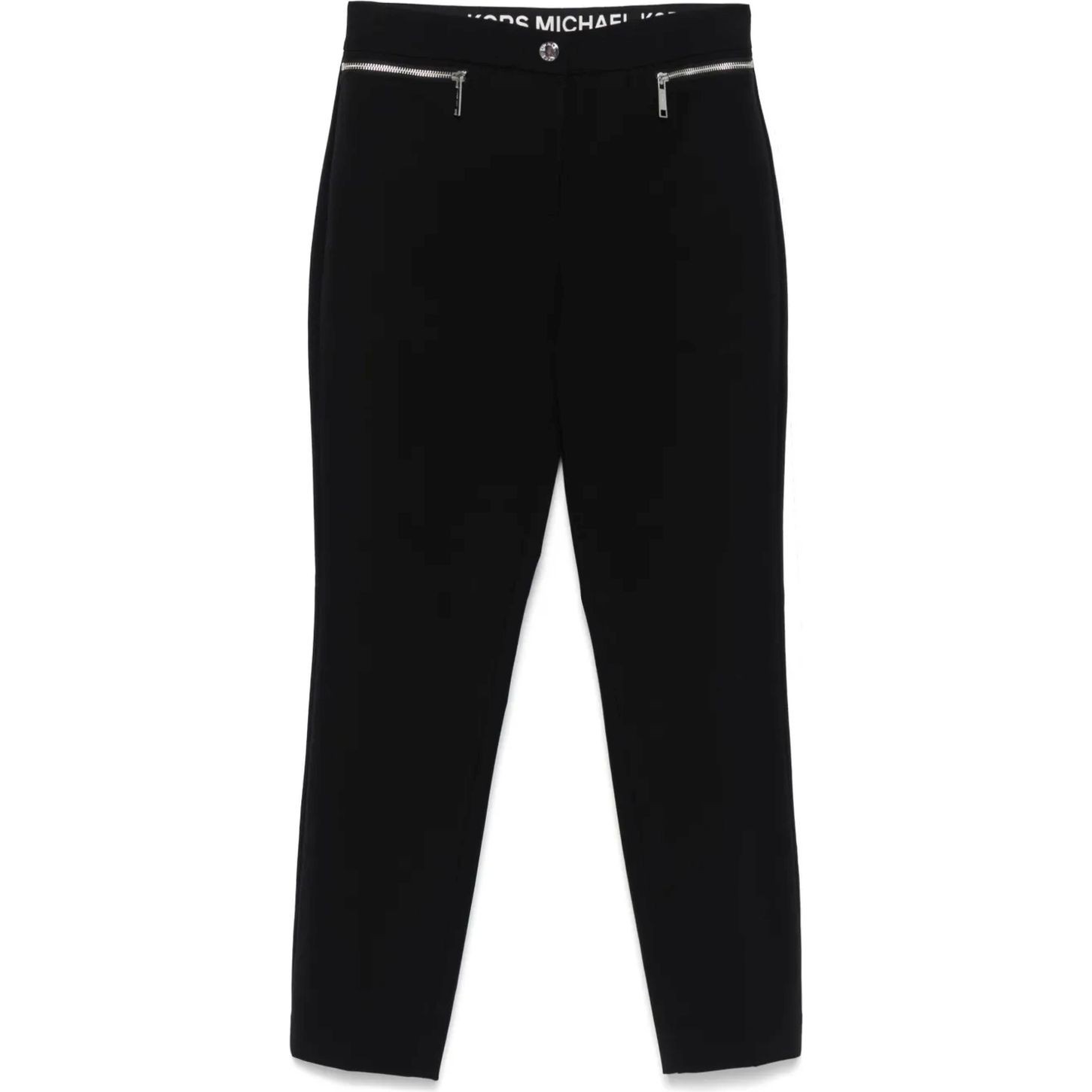 MICHAEL KORS Laisvalaikio kelnės moterims, Juoda, Bi strch zip pocket pant