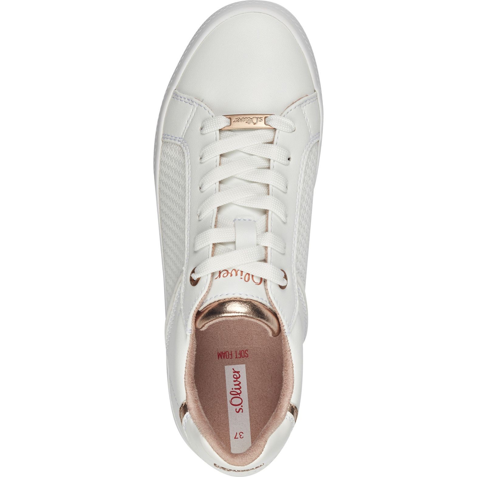 S.OLIVER Laisvalaikio bateliai moterims, Balta, Women Lace-up 4