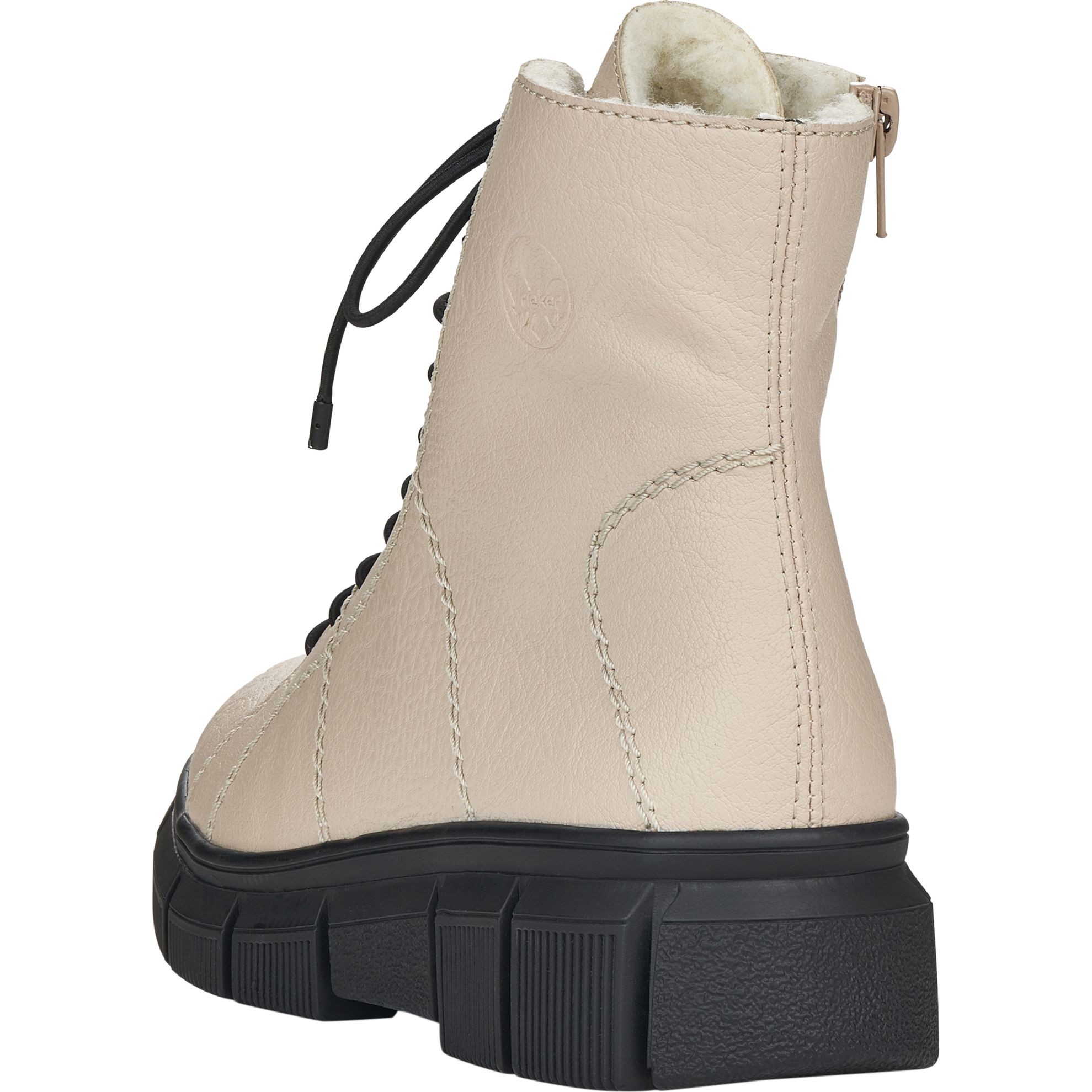 RIEKER Aulinukai moterims, Smėlio, BOOTIES 4