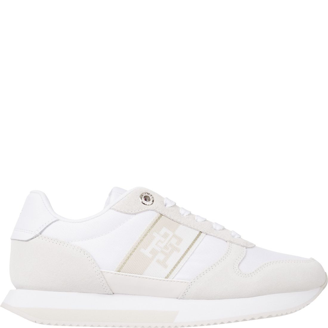 TOMMY HILFIGER Sportiniai bateliai moterims, Balta, Runner with webbing sport shoe 1