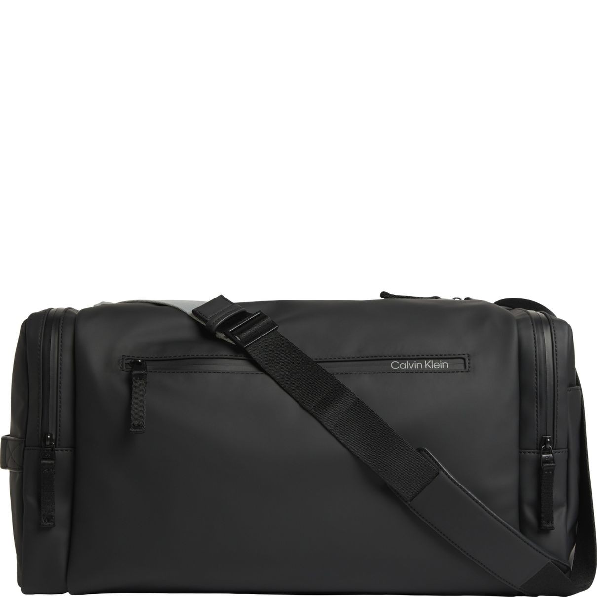 CALVIN KLEIN Rankinė, krepšys vyrams, Juoda, Rubberized weekender 1