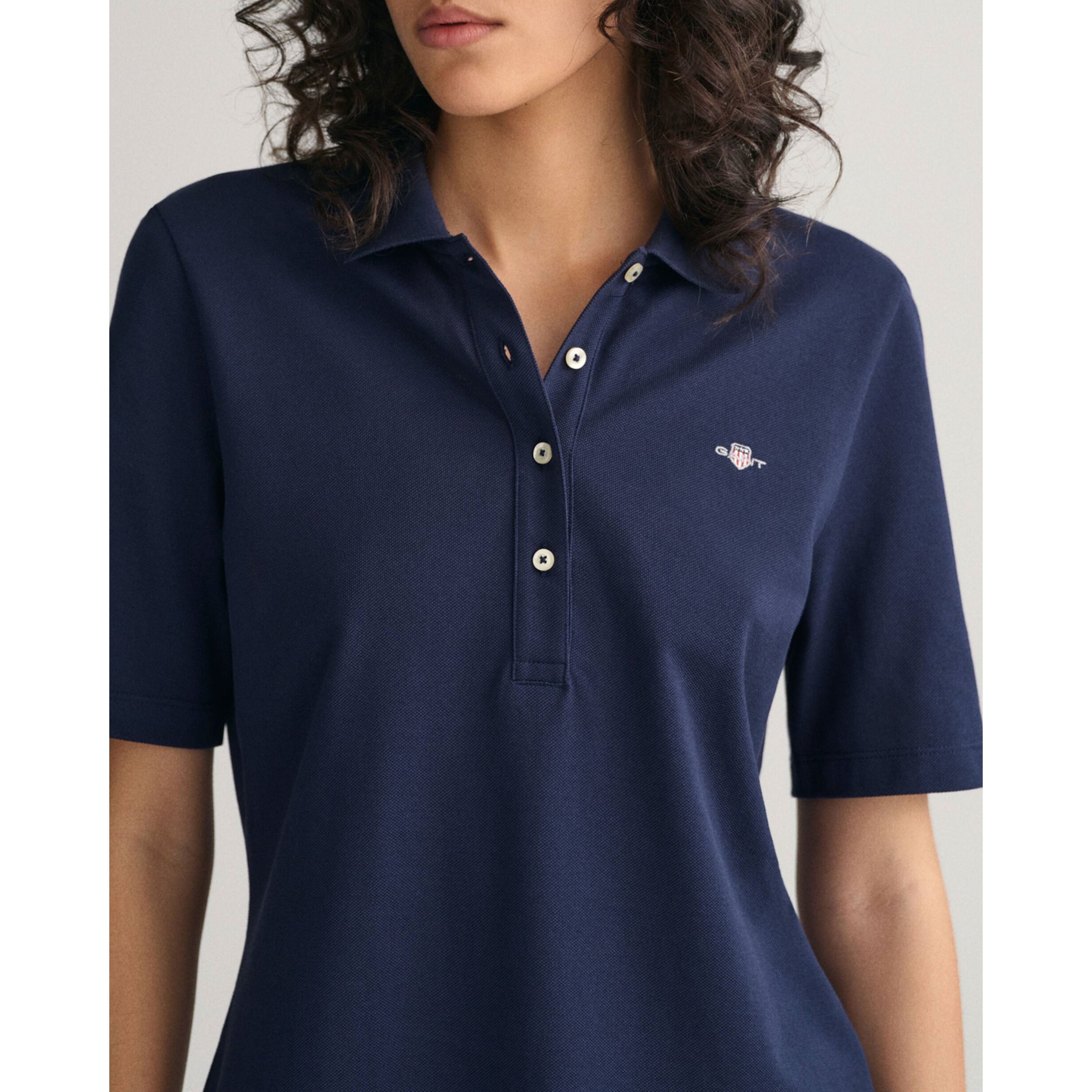 GANT Polo marškiniai trumpos rank. moterims, Mėlyna 4