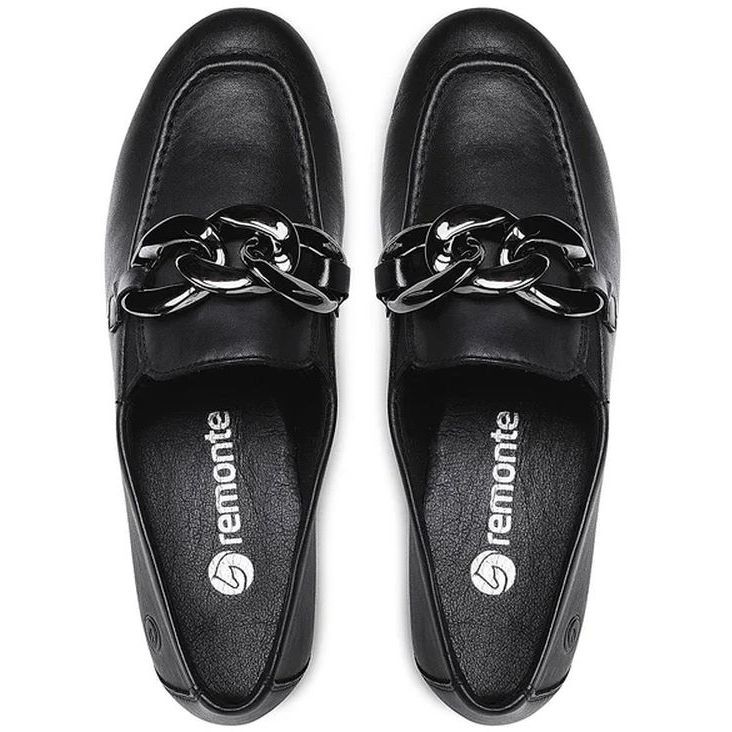 REMONTE Loaferiai moterims, Juoda, LOAFERS 4