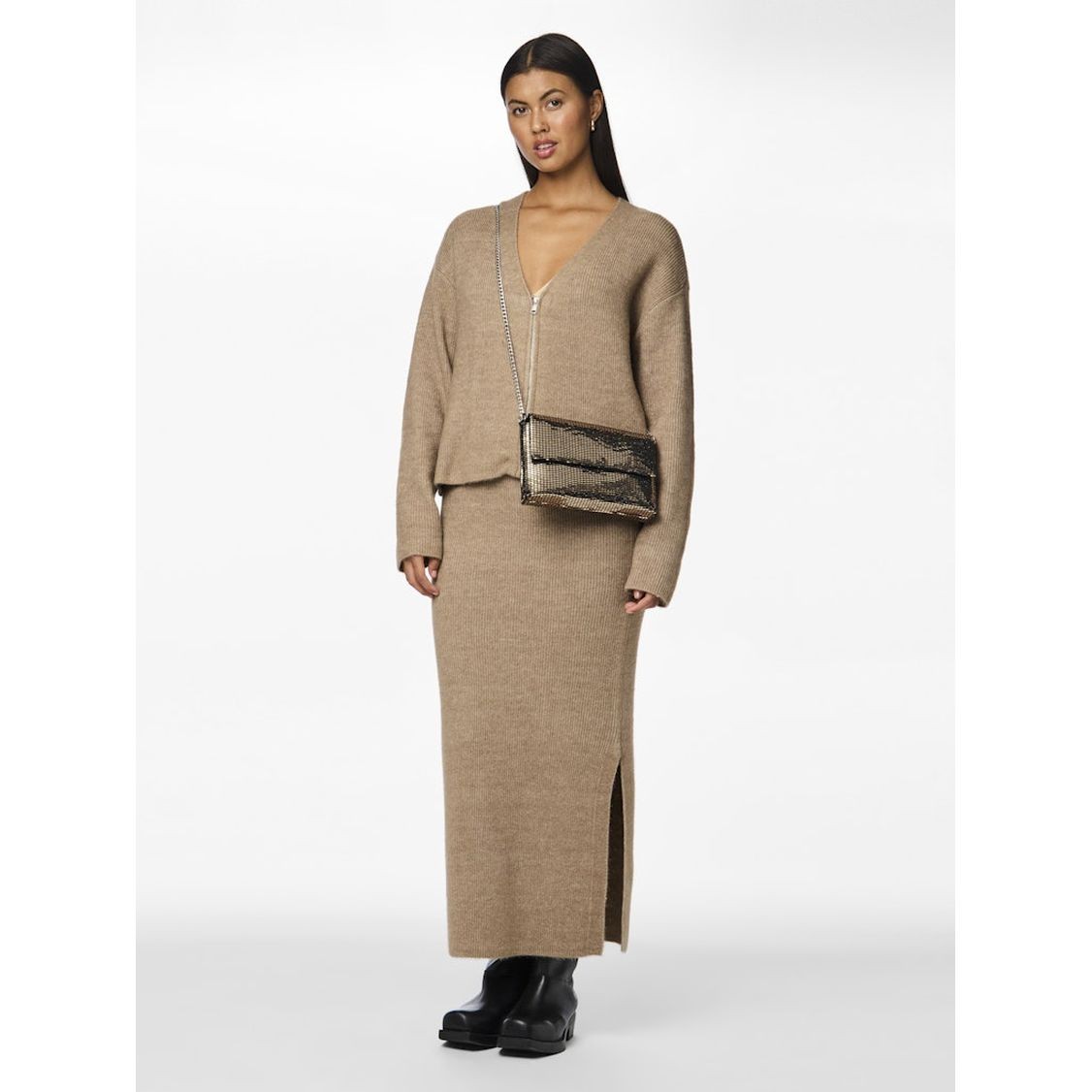 PIECES Rankinė per petį moterims, Auksinė, Nitter sequins cross body 2