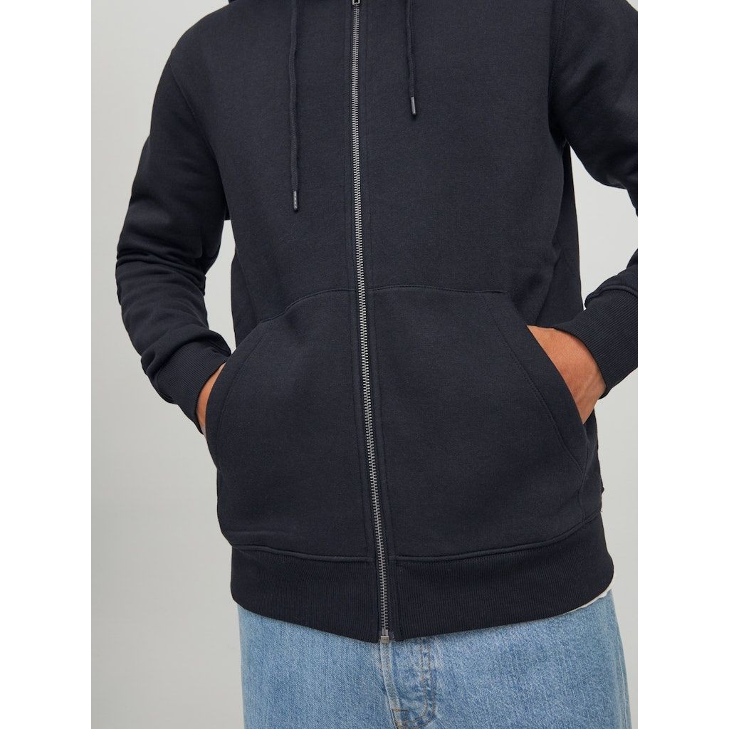 JACK & JONES Džemperis vyrams, Juoda, Star basic sweat zip hood 7