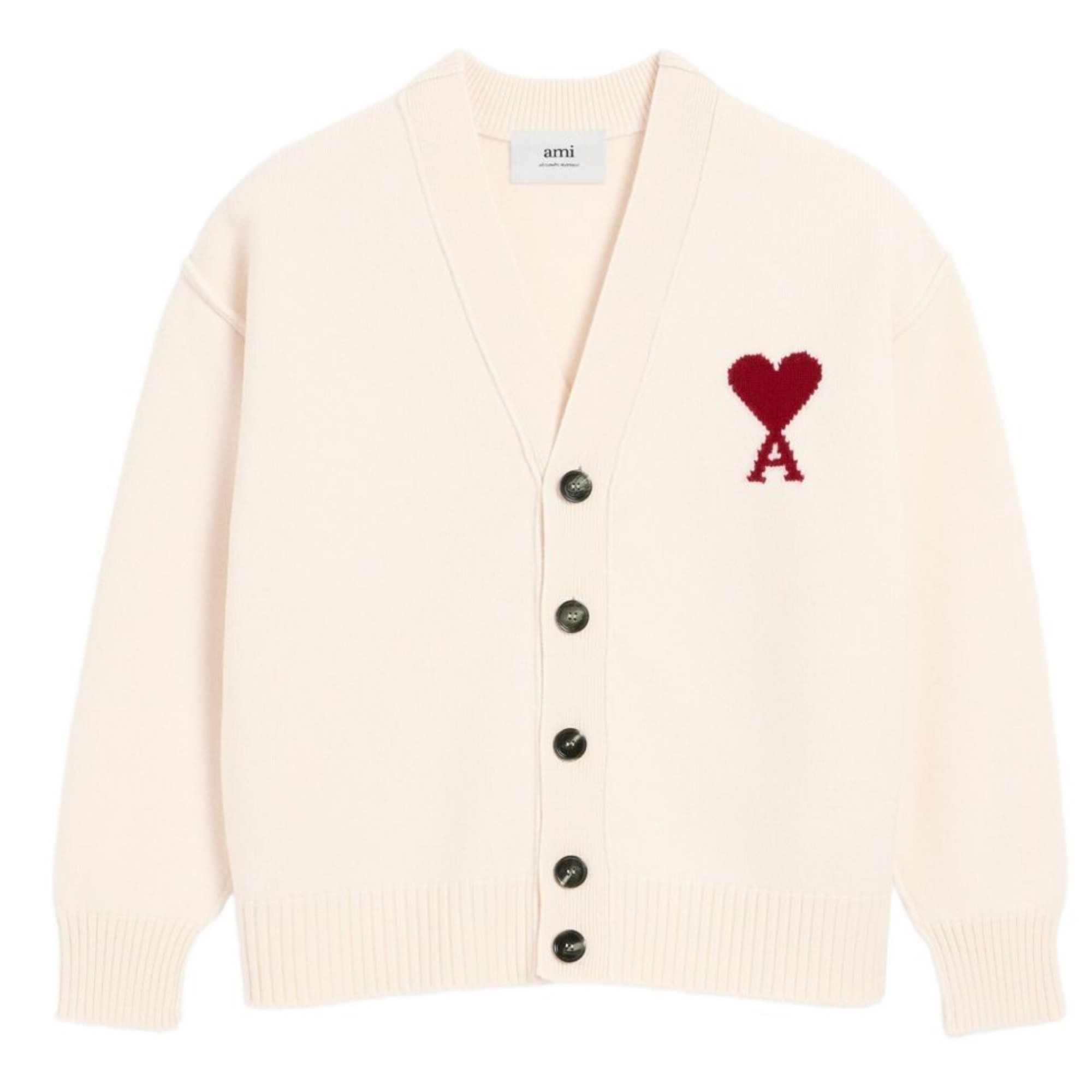 AMI PARIS Kardiganas, Marga, Cardigan with contrasted 1