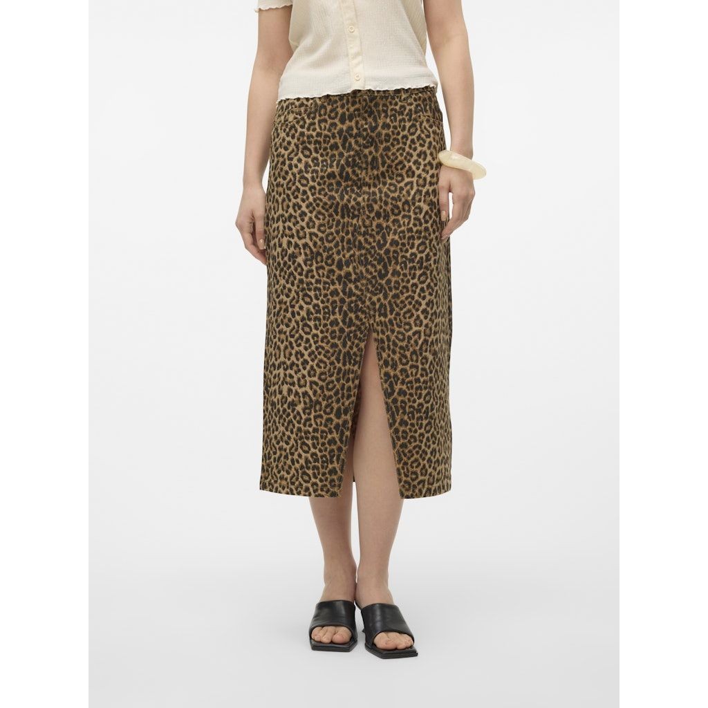 VERO MODA Midi sijonas moterims, Marga, Veri calf denim skirt 7