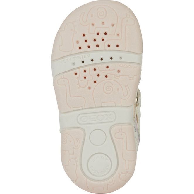 GEOX Basutės mergaitėms, Balta, Sandal tapuz 6