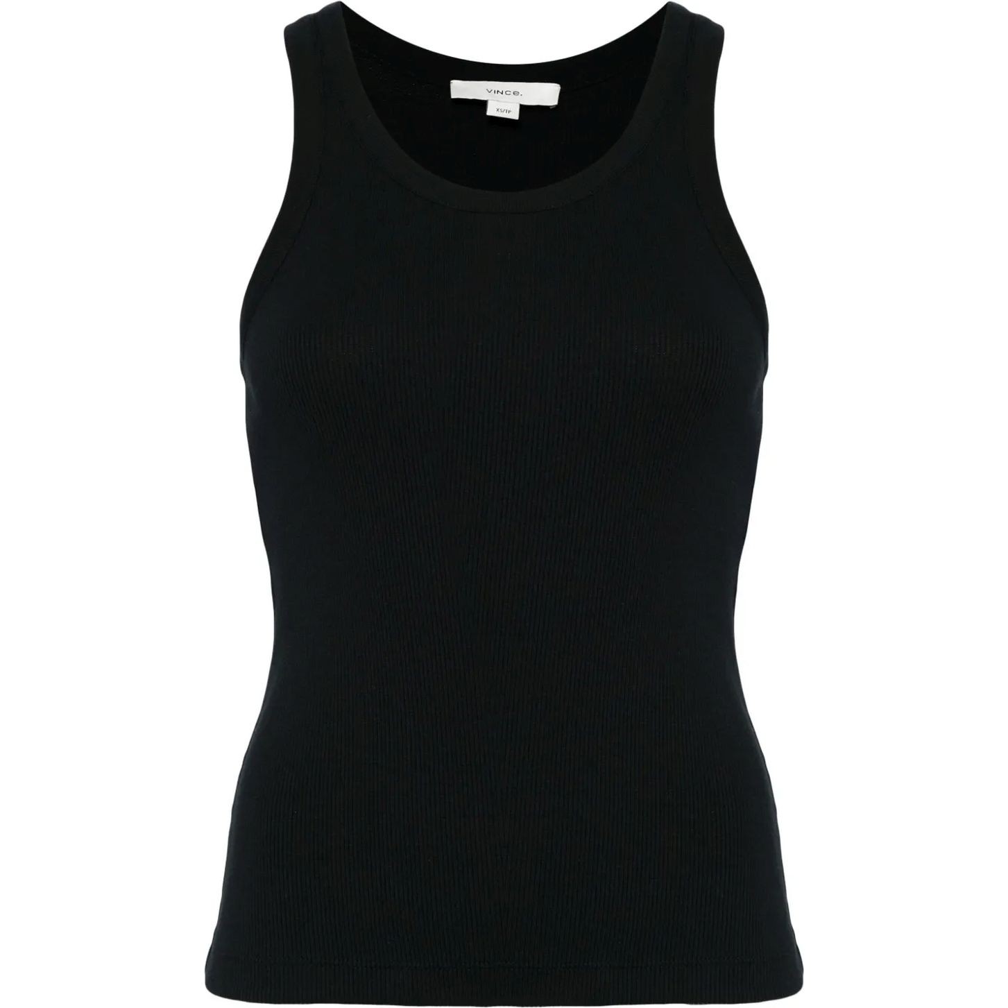 VINCE Marškiniai be rankovių moterims, Juoda, Scoop nk tank