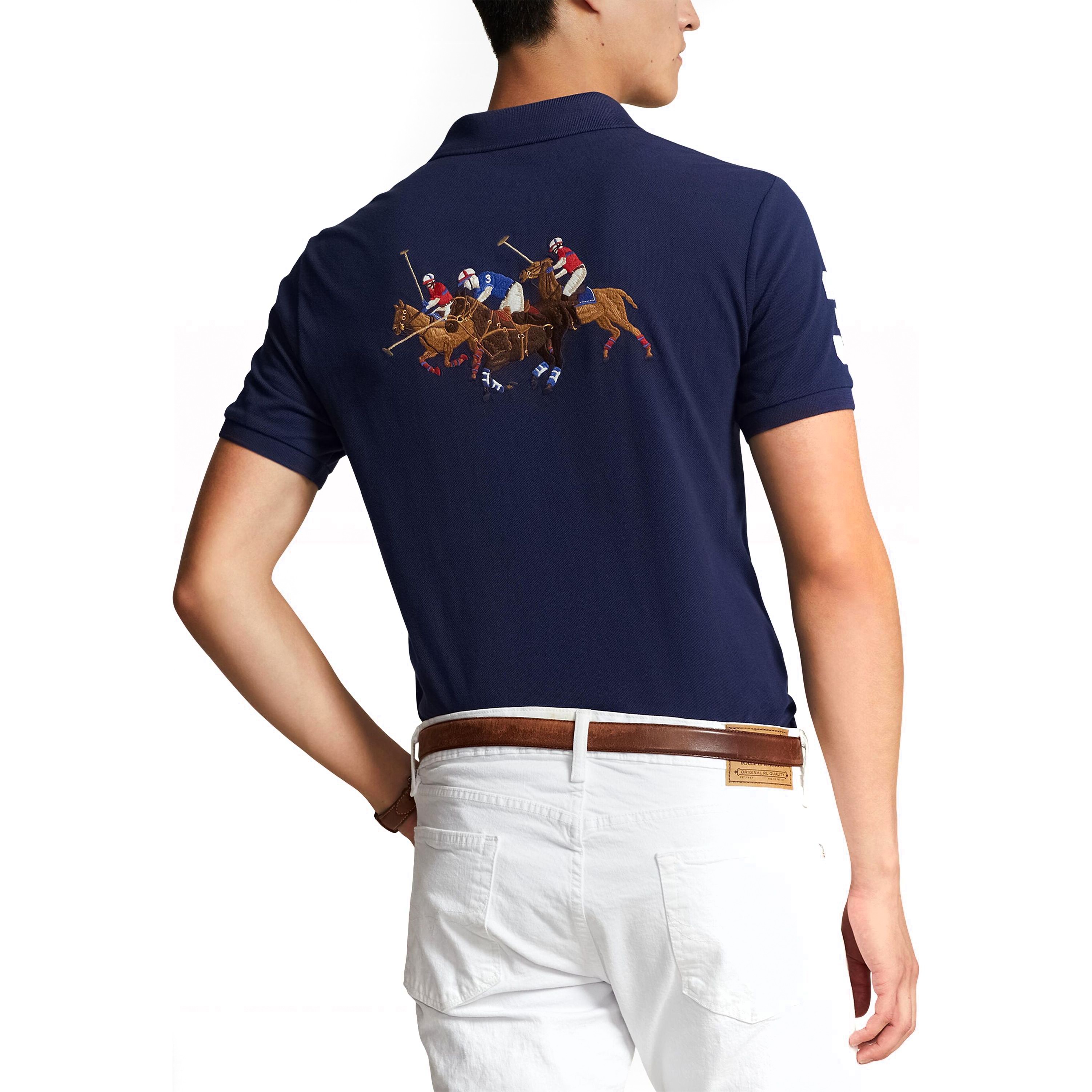 POLO RALPH LAUREN Polo marškiniai trumpos rank. vyrams, Mėlyna, Short sleeve polo shirt 3