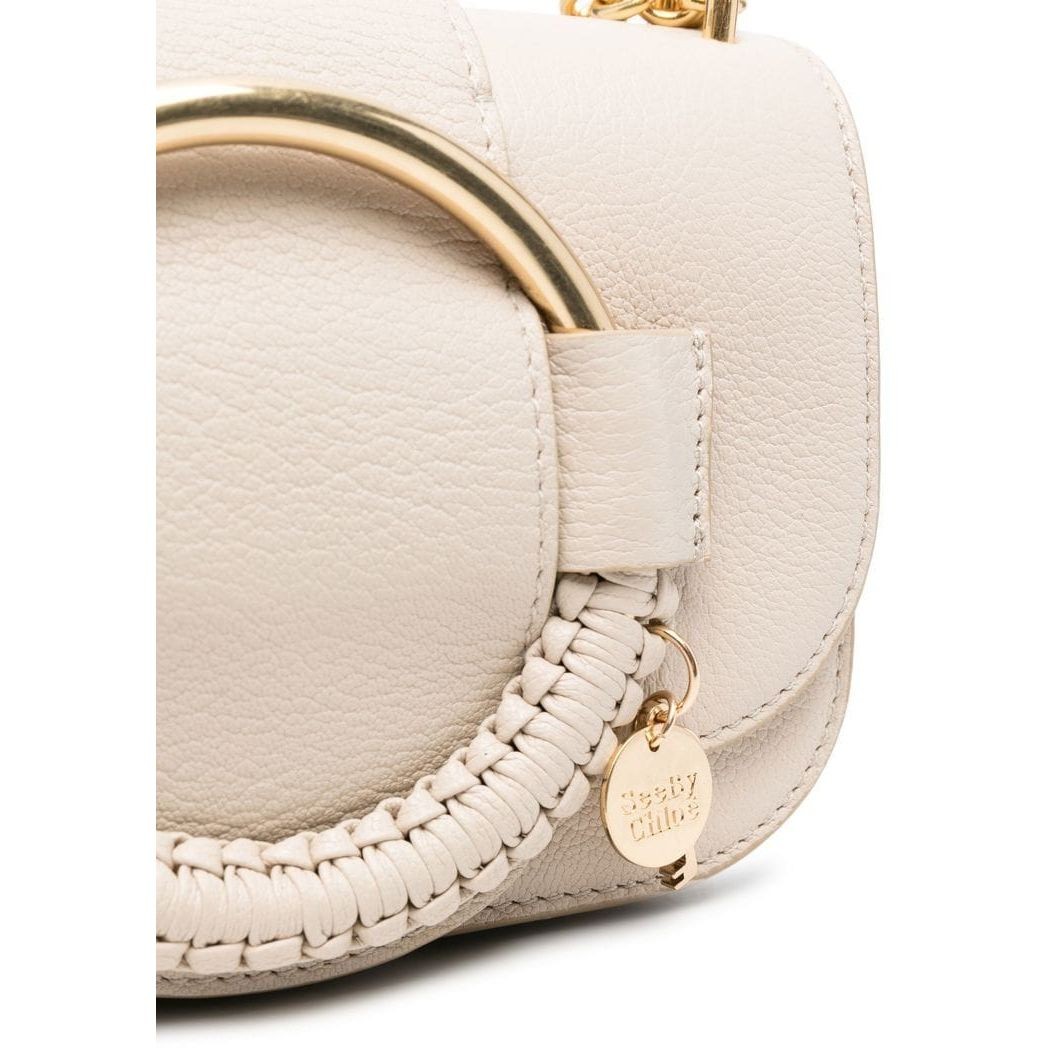 SEE BY CHLOE Rankinė per petį moterims, Smėlio, Hana chain bag 3