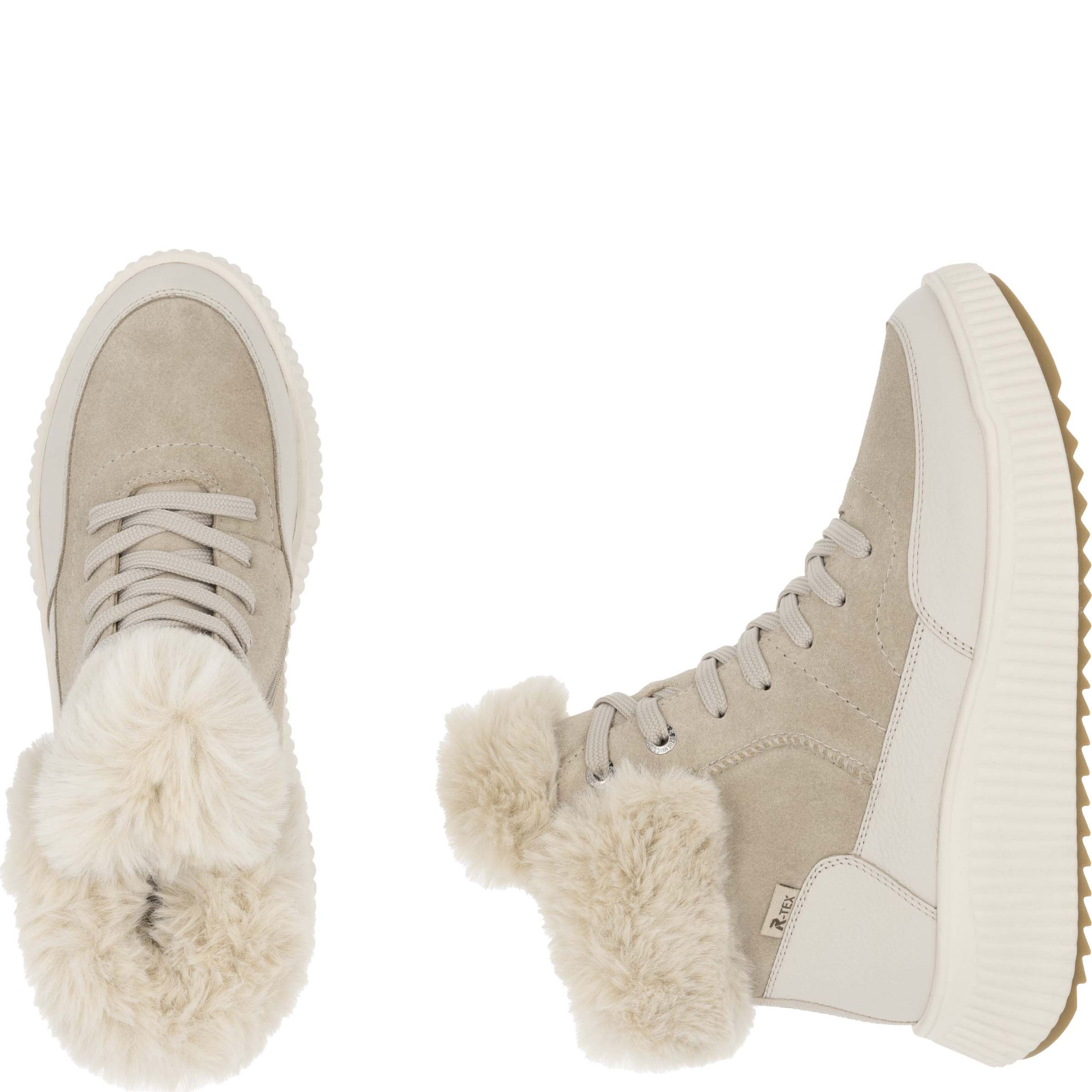 RIEKER EVOLUTION Aulinukai moterims, Smėlio, Ladies mid height boots 10