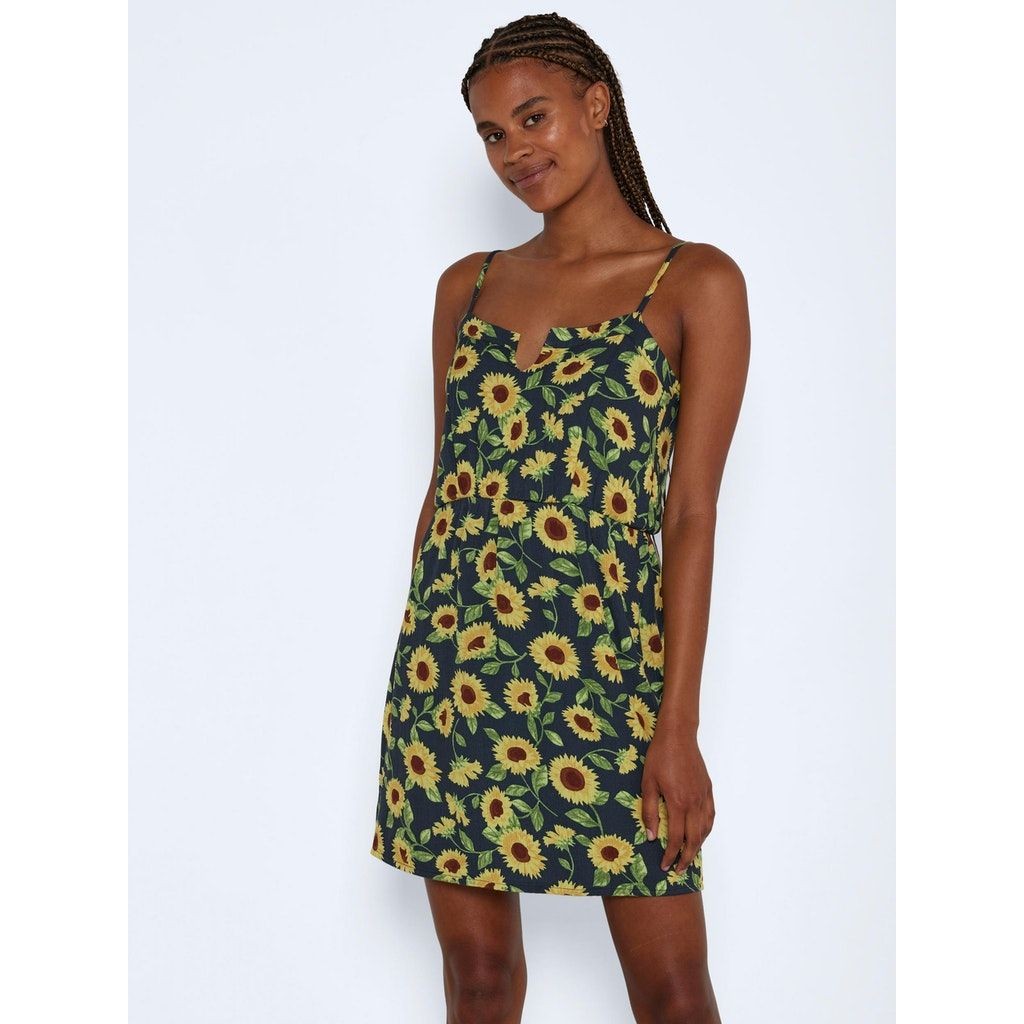 NOISY MAY Mini suknelė moterims, Mėlyna, NMSUNFLOWER S/L DRESS 2